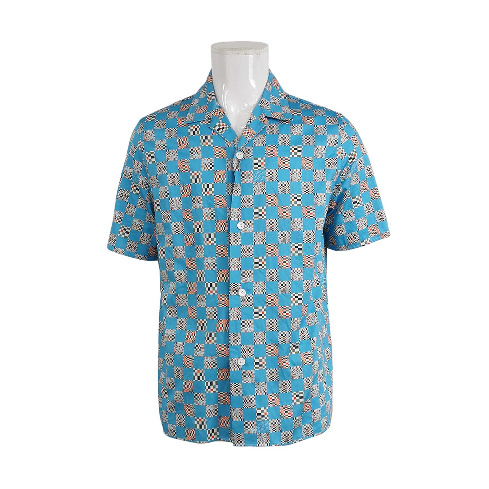 Louis Vuitton Louis Vuitton Damier Pattern Short Sleeve Shirt Size M Size US M / EU 48-50 / 2 - 1 Thumbnail