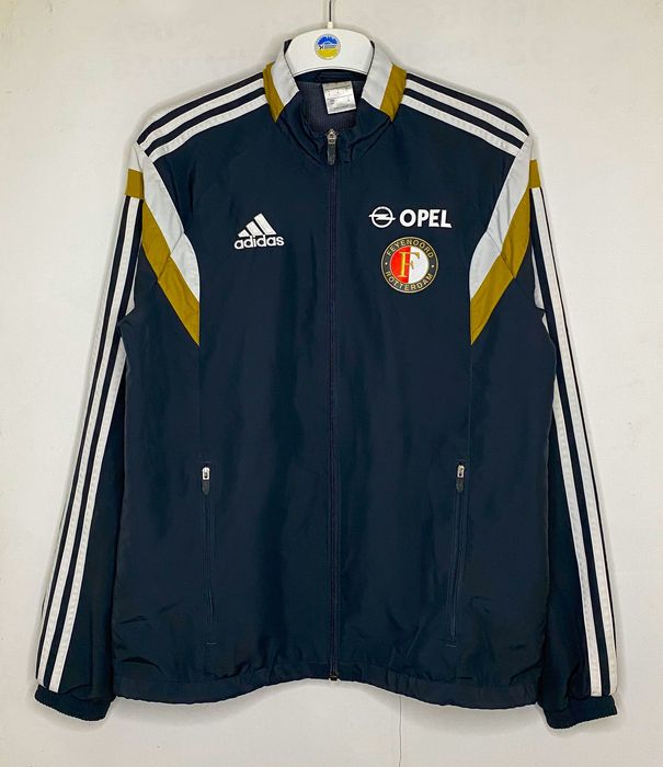 Adidas FEYENOORD PLAYER ISSUE TRAINING TRACK JACKET SOCCER FOOTBALL ...