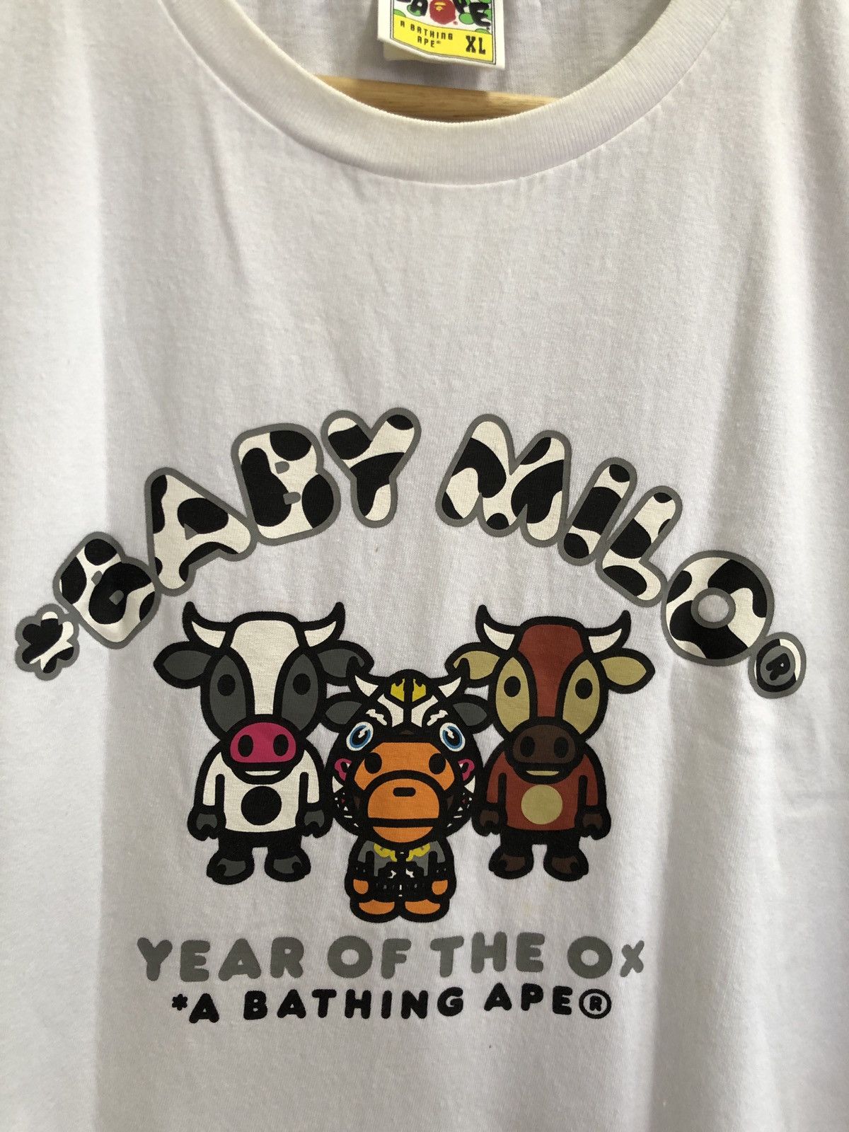 Bape Baby Milo Year Of The Ox A Bathing Ape Tee Size US XL / EU 56 / 4 - 3 Thumbnail