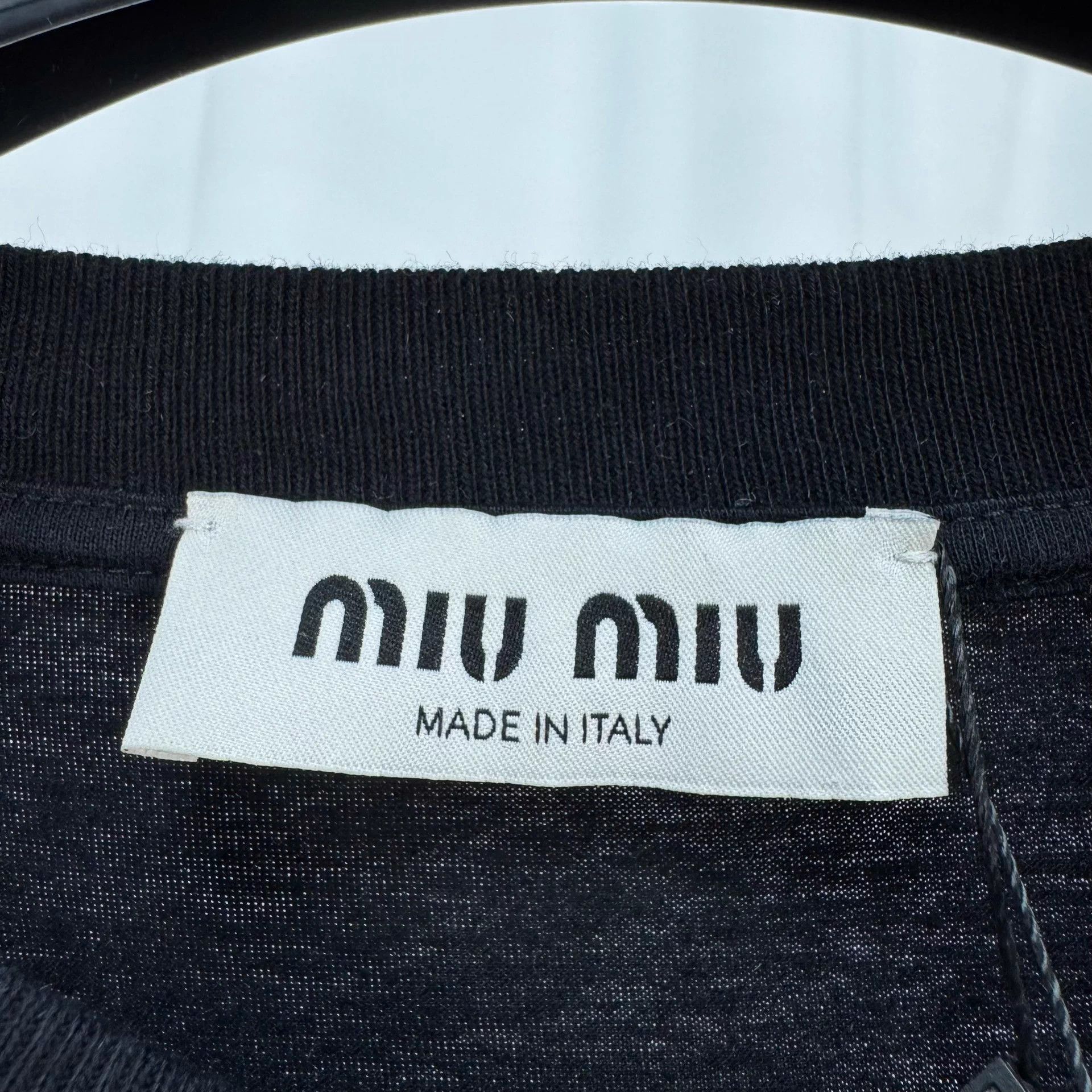 Miu Miu MIU MIU Embroidered Logo Long Sleeves Size S 99 New Size US S / EU 44-46 / 1 - 5 Thumbnail