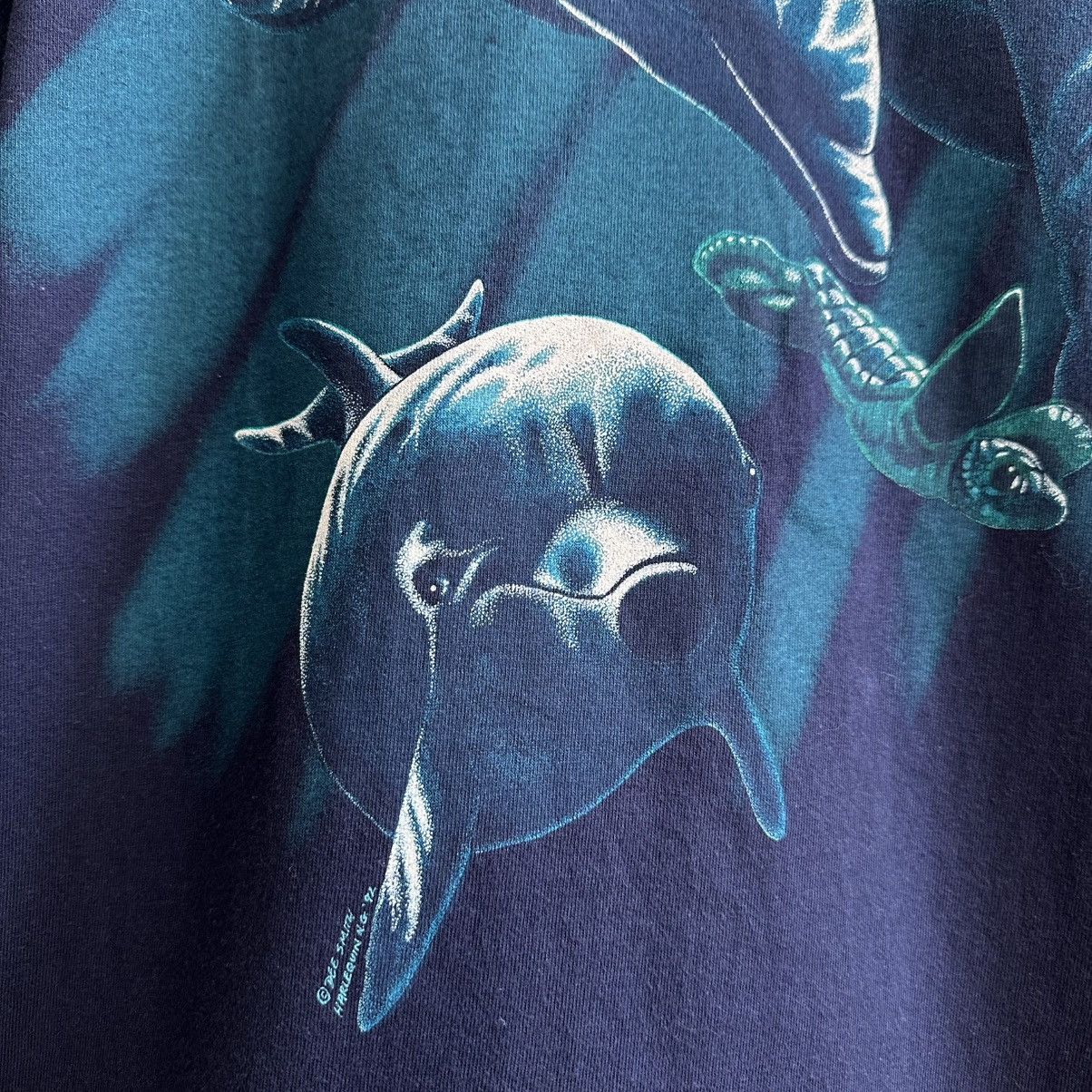 Vintage Vintage 1992 Harlequin Dolphin’s Graphic Tee Size US M / EU 48-50 / 2 - 5 Thumbnail