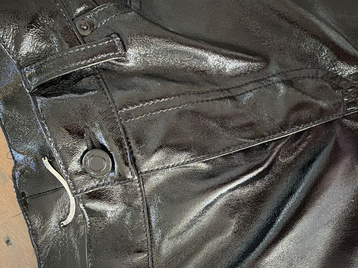 Yves Saint Laurent Black Yves Saint Laurent Patent Leather pants (2022) Size US 33 - 4 Thumbnail
