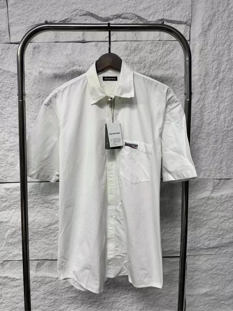 Balenciaga Balenciaga Embroidered Coke Short Sleeve Shirt - dmc Size US M / EU 48-50 / 2 - 1 Thumbnail