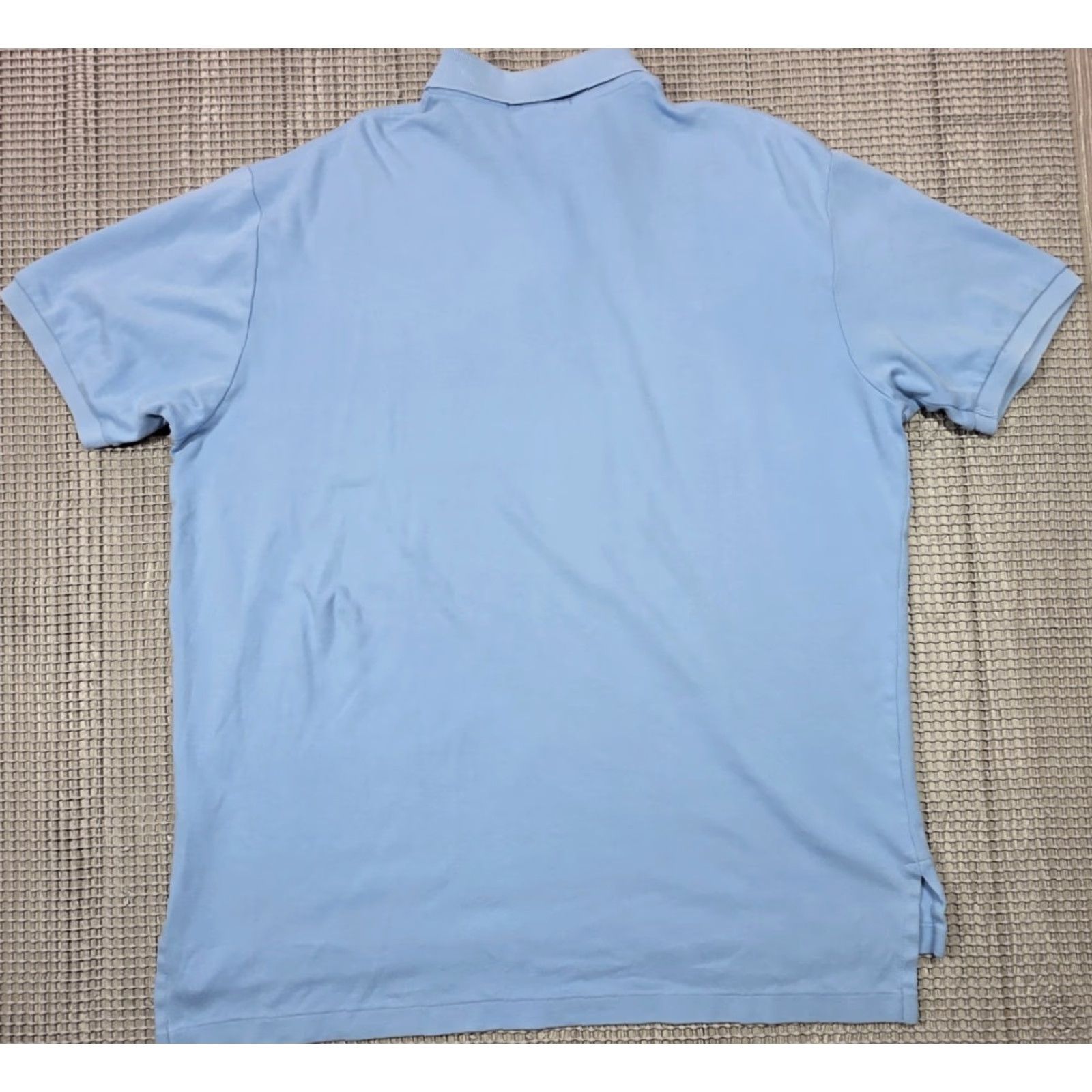 Polo Ralph Lauren VTG Polo Ralph Lauren Polo Shirt XL Light Blue Short Sleeve Mens Solid Blue Pony Classic 90s Theme Size US XL / EU 56 / 4 - 6 Thumbnail