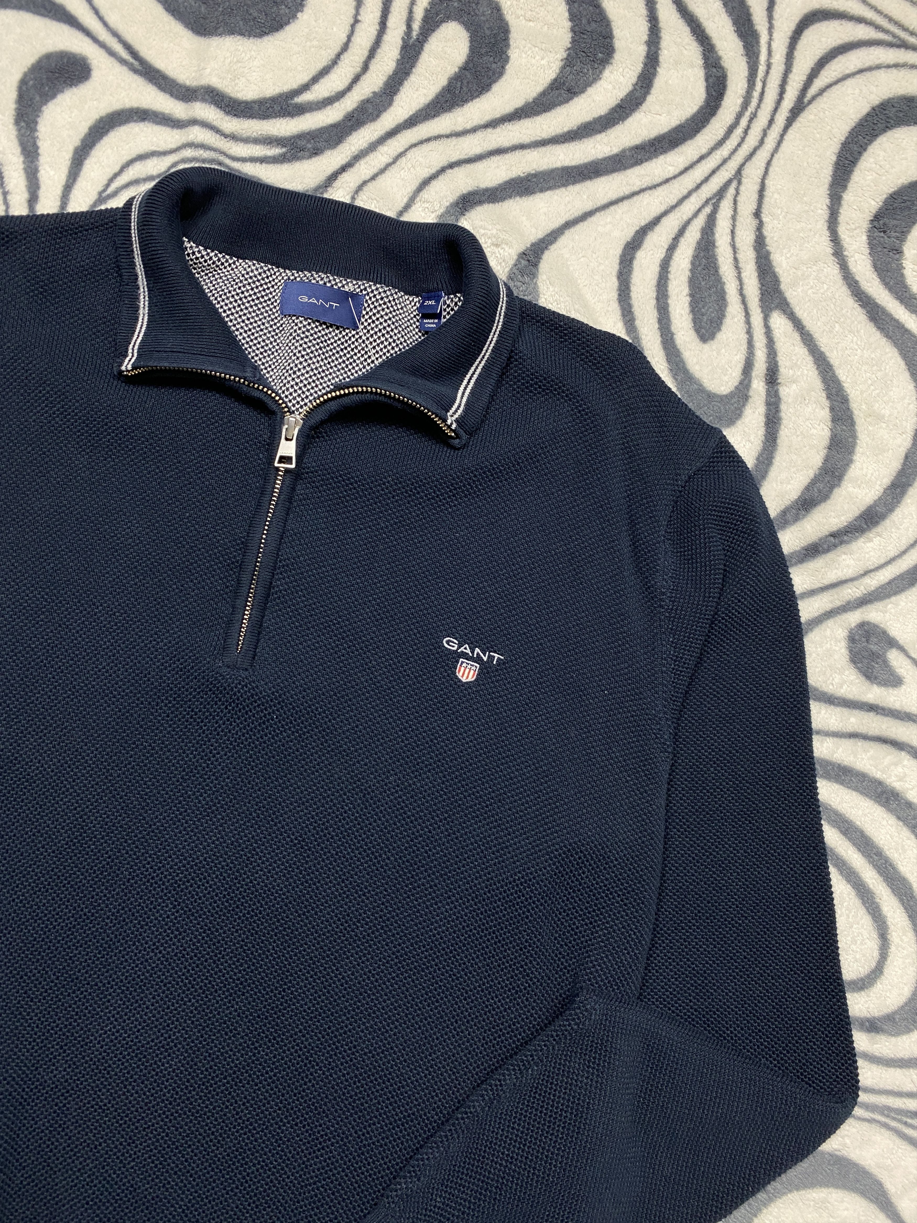 Gant × Vintage Gant Vintage Mens Quarter Zip Sweater Size US XXL / EU 58 / 5 - 2 Thumbnail