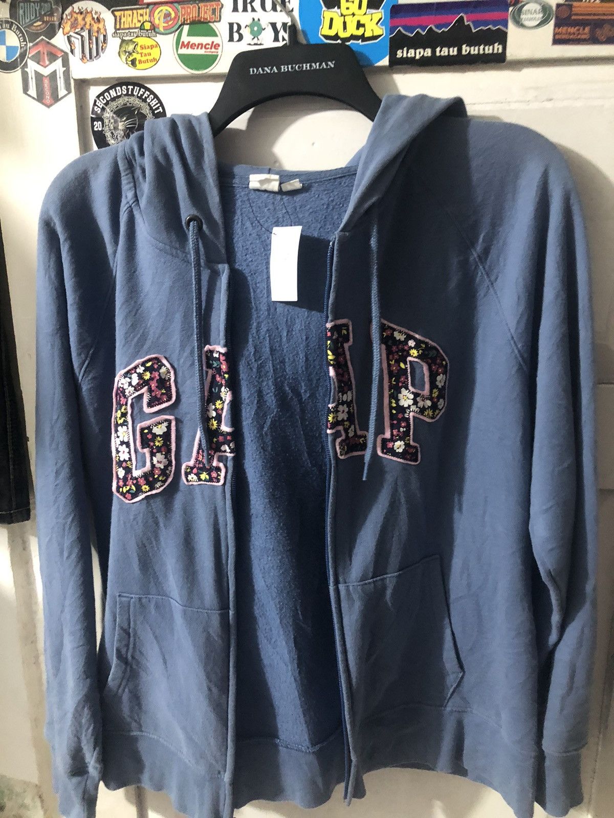 Gap × Vintage GAP x ZIP HOODIE FLORAL Size L / US 10 / IT 46 - 7 Thumbnail