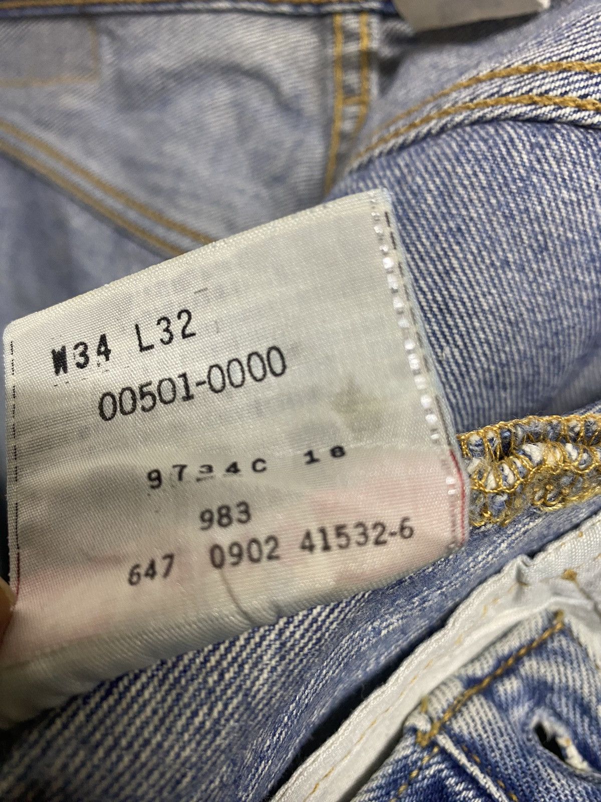 Levi's × Levi's Vintage Clothing Vintage Levi’s 501xx Jeans Men’s 34x32 Button Fly Denim Size US 34 / EU 50 - 18 Thumbnail