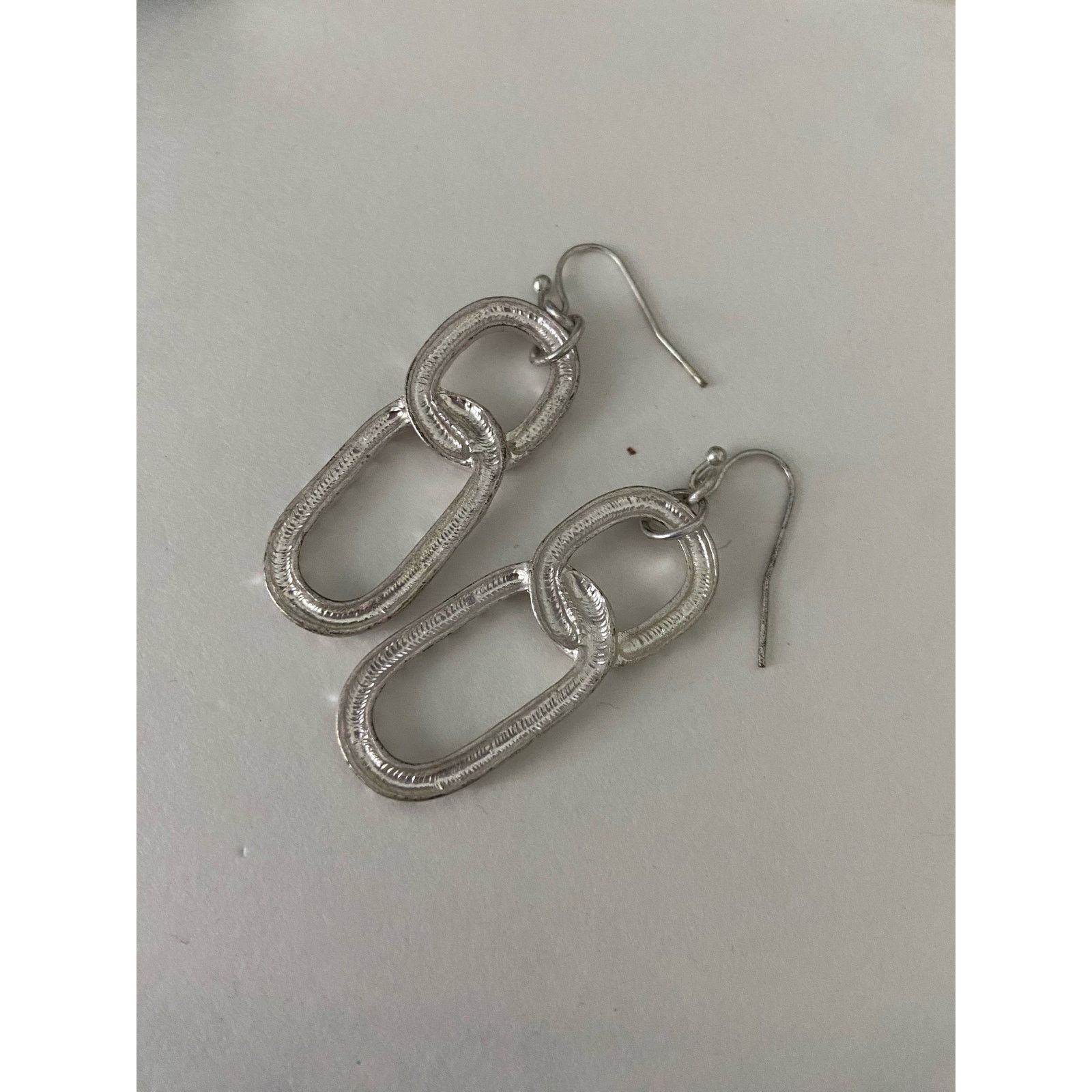 Other link earrings Silver tone Size ONE SIZE - 4 Thumbnail