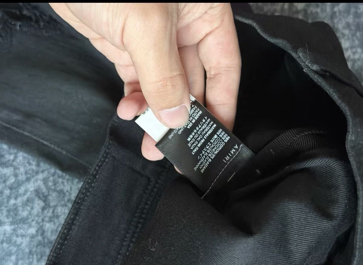 Amiri Amiri Knee-brushed waxed basic jeans 2501-Nextarrow Size US 29 - 4 Thumbnail