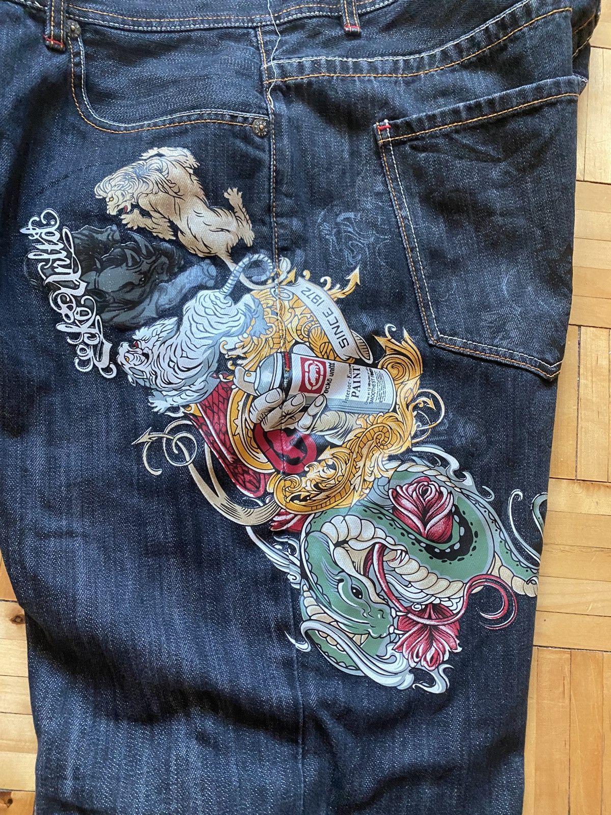 Ecko Unltd. Vintage Crazy Ecko Unltd. Baggy Jeans Size US 40 / EU 56 - 11 Thumbnail