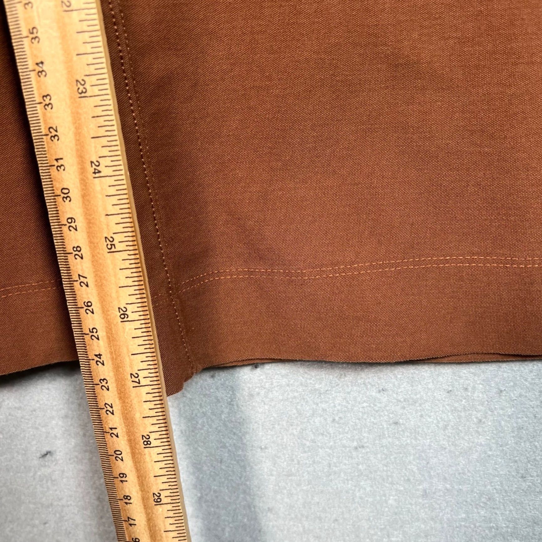 Lululemon Lululemon City Sleek Womens 32 Rust Brown Wide Leg Chino Pants Stretch Pants Chino City Womens 32 Brown Stretch Logo Pockets Wide-Leg 8/10 Vintage No Size 24" / US 00 / IT 34 - 6 Thumbnail