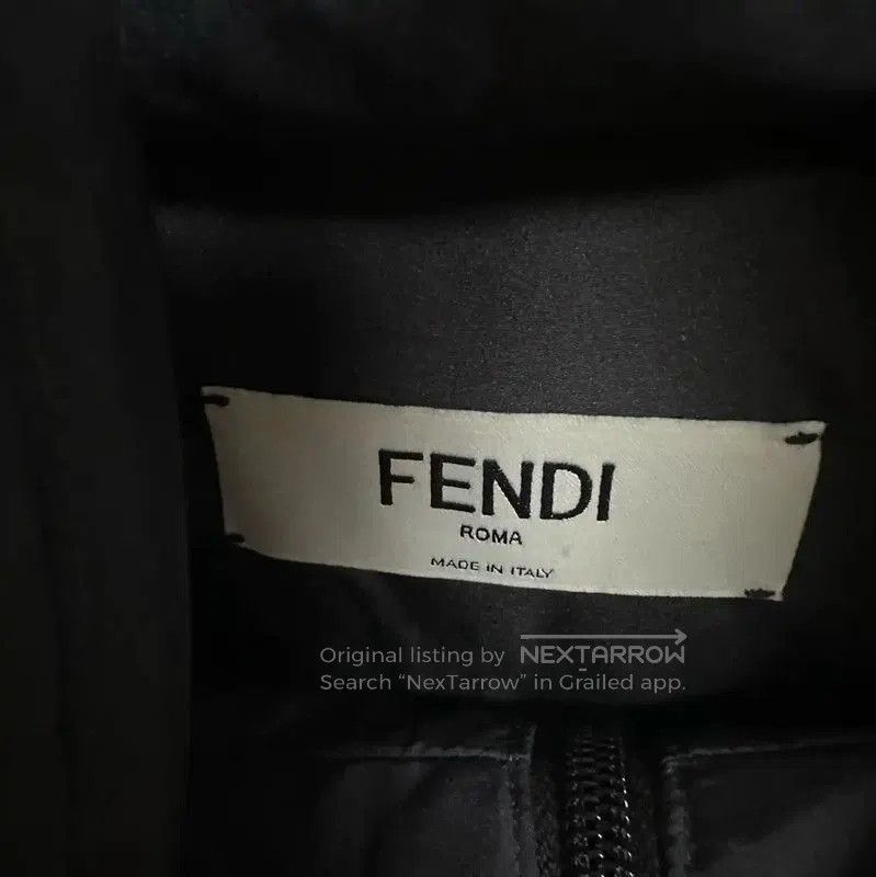 Fendi Fendi Women's Black Down Jacket with Logo . Size L / US 10 / IT 46 - 3 Thumbnail