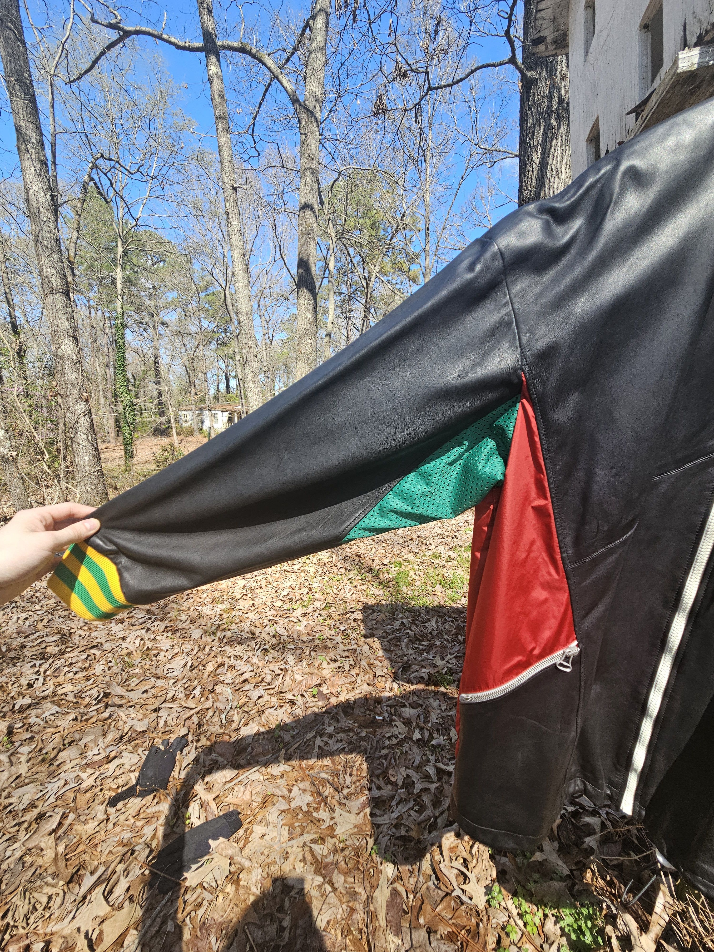 Gucci Gucci Lamb Leather GG Blade Windbreaker Jacket Size US L / EU 52-54 / 3 - 4 Thumbnail