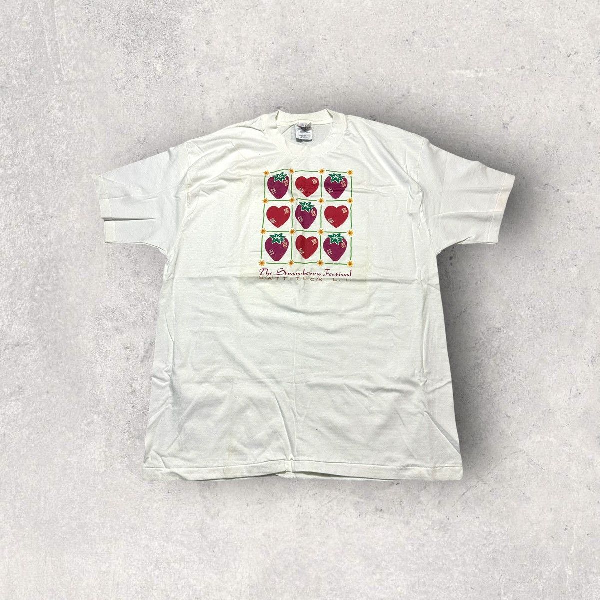 Hanes × Vintage Vintage Strawberry Festival tee Size US XL / EU 56 / 4 - 1 Thumbnail