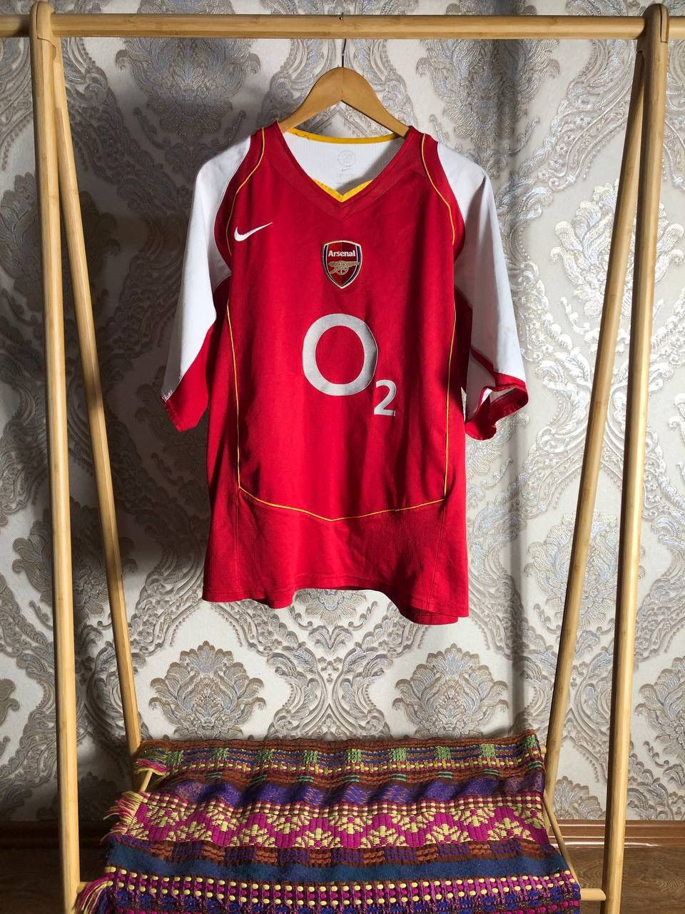 VERY RARE FC ARSENAL LONDON ENGLAND SOCCER JERSEY Y2K 90s