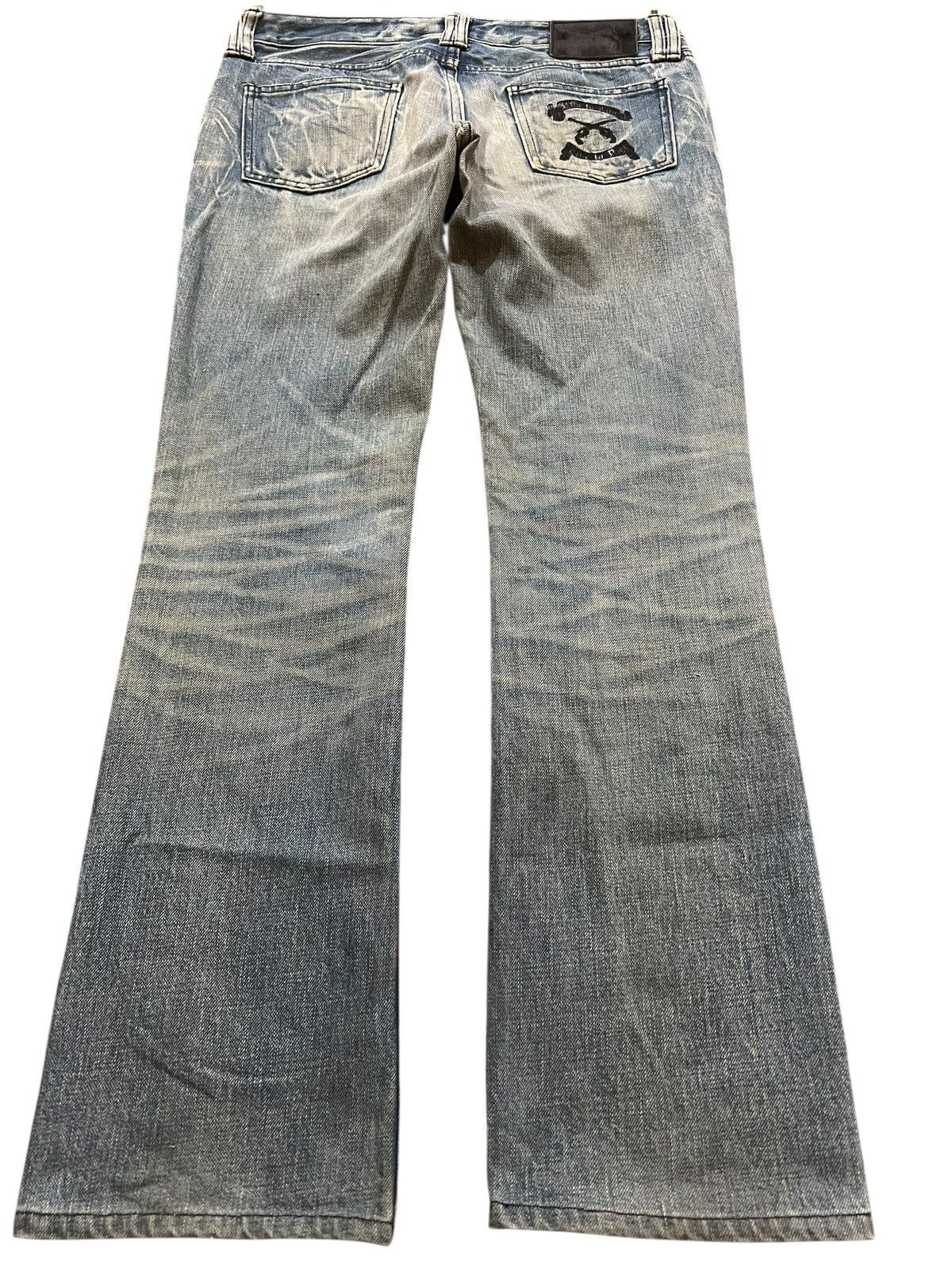 Japanese Brand ROAR CROSS PISTOL DISTRESSED JEANS Size 30" / US 8 / IT 44 - 2 Thumbnail
