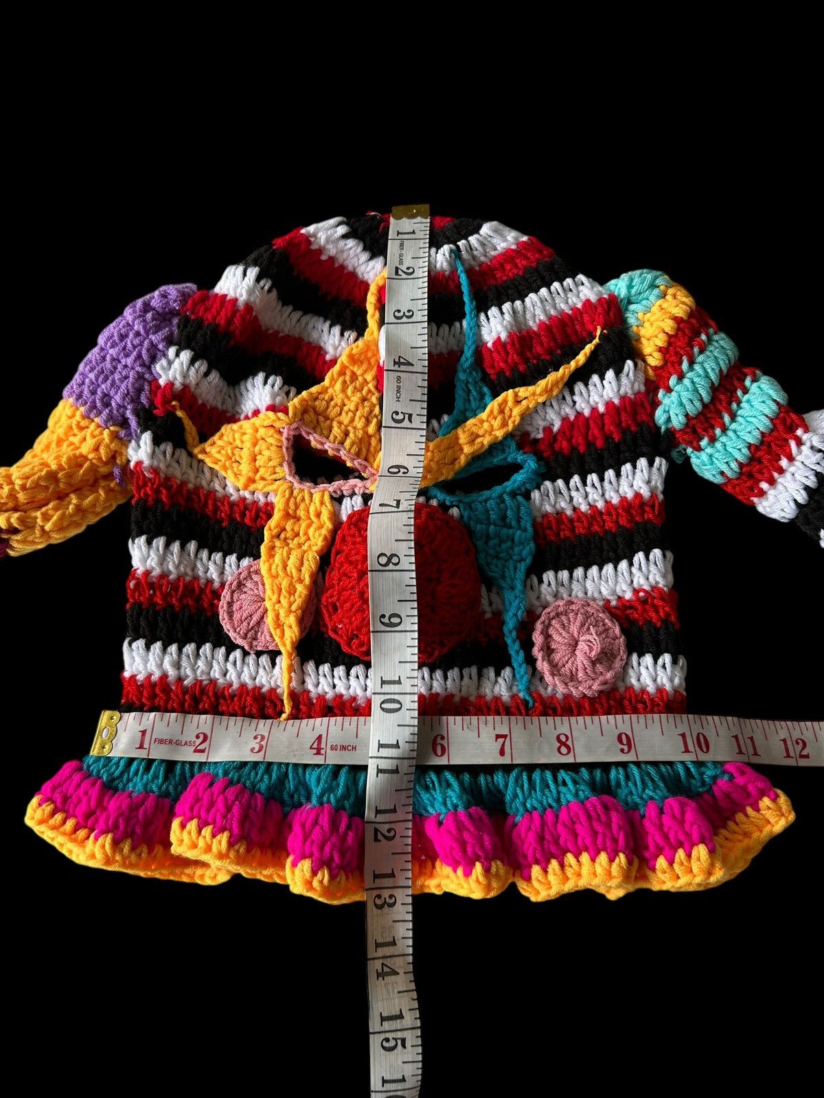 Japanese Brand × Kapital × Vintage Rare Crochet Knitted Handmade Balaclava Masked Size ONE SIZE - 11 Thumbnail
