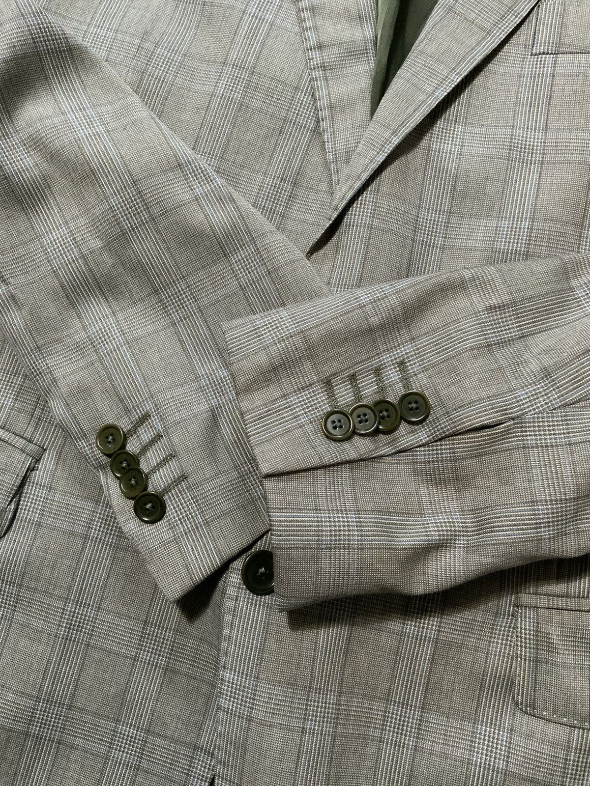 Other Sartoria Ruggiero Reda Super 110s Wool Plaid Blazer Jacket Size 46R - 7 Thumbnail