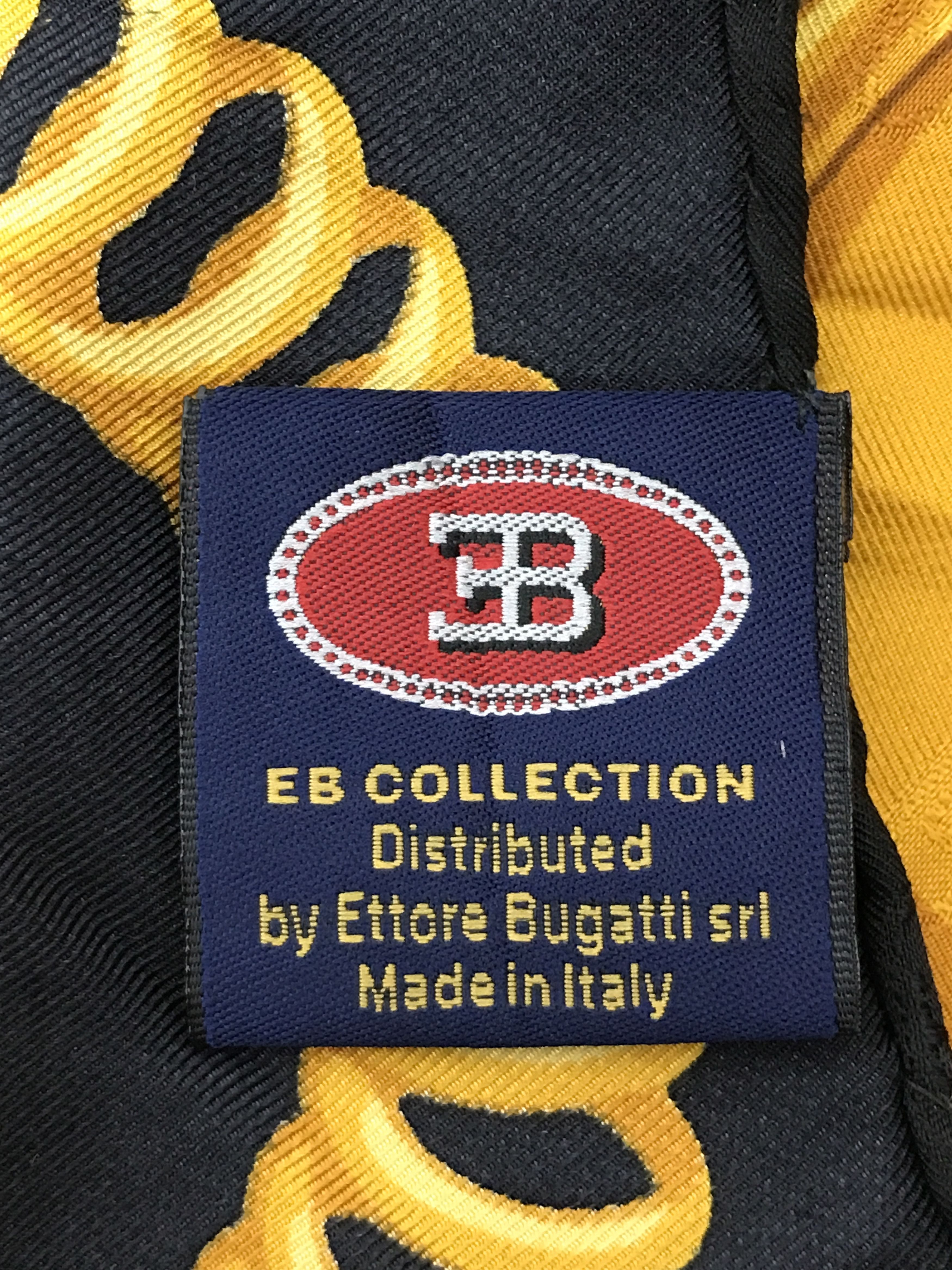 Bugatti × Vintage Vintage EB Bugatti Collection Silk Scarf Size ONE SIZE - 6 Thumbnail
