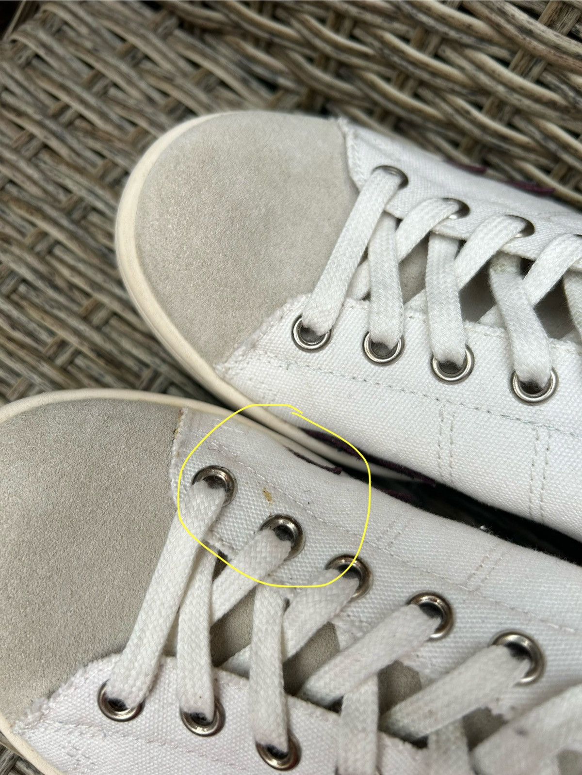 Isabel Marant × Isabel Marant Etoile Isabel Marant ETOILE Gilly Low-Top Canvas Leather Sneakers Size US 7 / IT 37 - 13 Thumbnail