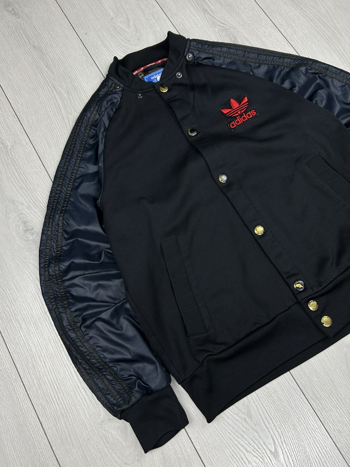 Adidas × Vintage Adidas Vintage Bomber Jacket Black Size M Size US M / EU 48-50 / 2 - 3 Thumbnail