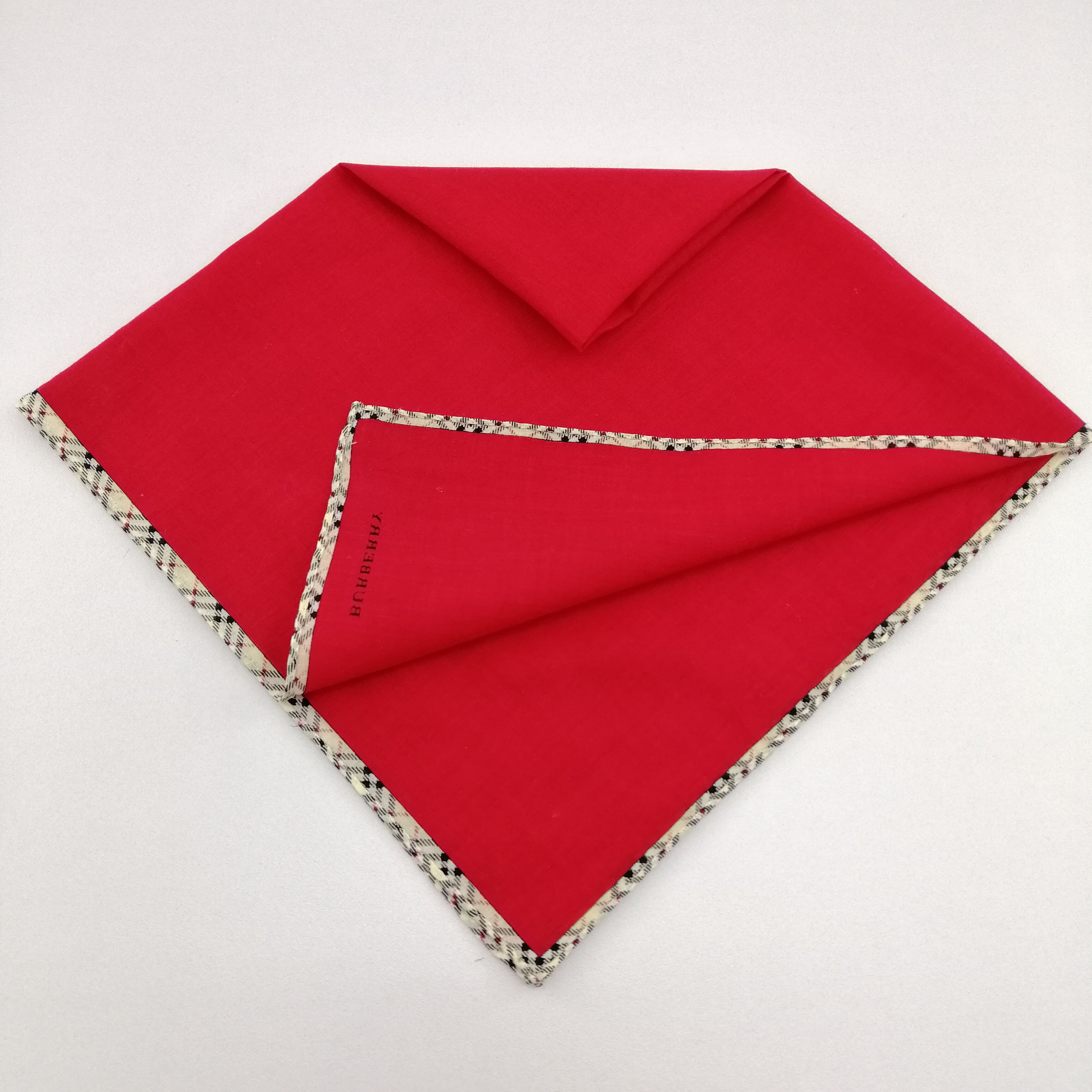Burberry × Vintage Burberry Handkerchief/Neckerchief/Bandana-KD3071 Size ONE SIZE - 4 Thumbnail