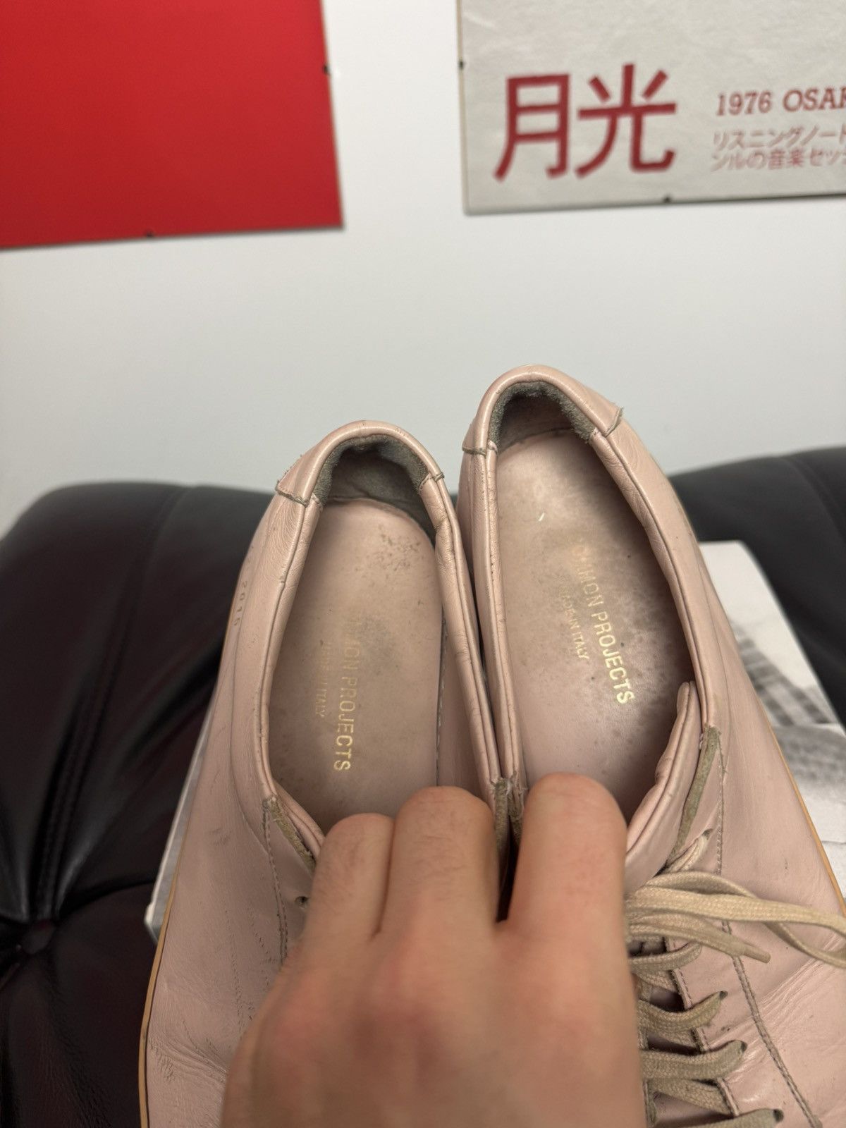 Common Projects Common Projects Achilles Low Rose Luxury Leather Sneakers Size US 9 / EU 42 - 6 Thumbnail