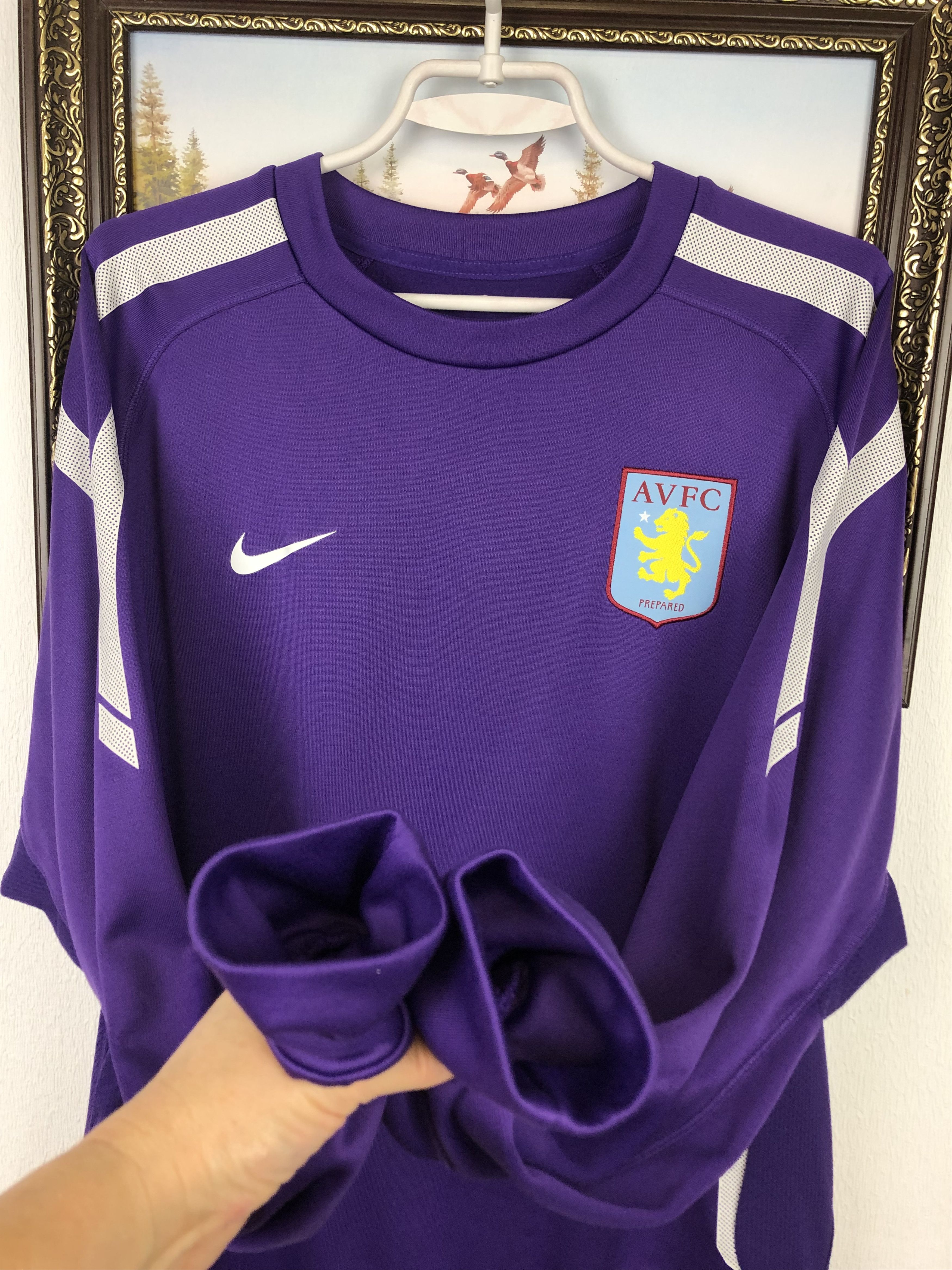 Nike Vintage Aston Villa Football Sweatshirt Train Jacket Track Size US L / EU 52-54 / 3 - 4 Thumbnail