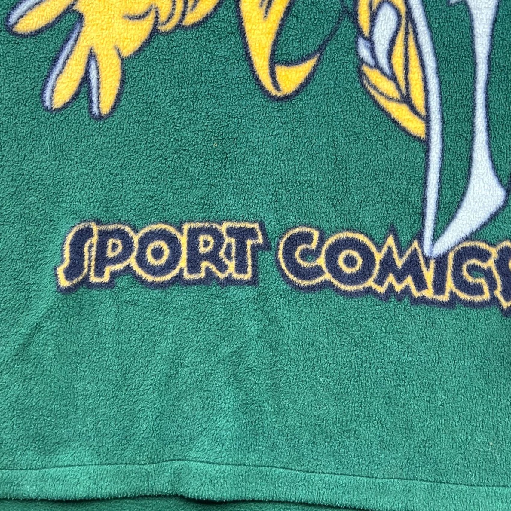 Vintage VINTAGE Sport Comics Mickey Mouse Fleece Pullover Sweater Shirt Medium Green Unisex Adults Men Womens Size US L / EU 52-54 / 3 - 2 Thumbnail