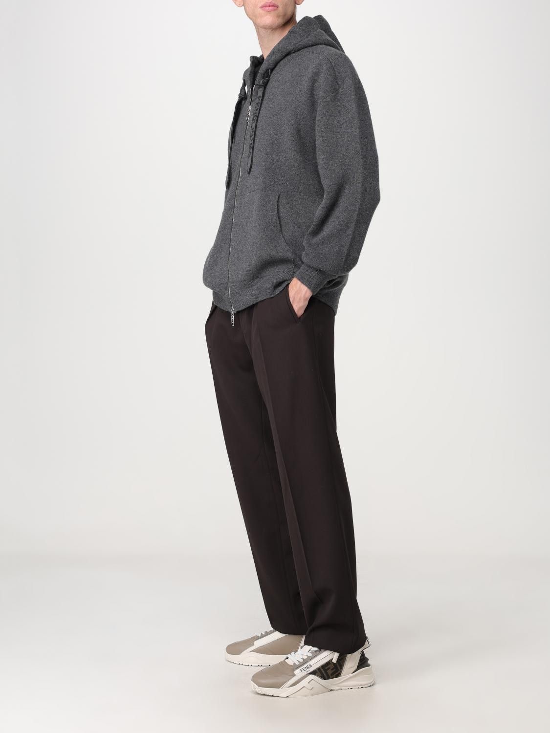 Fendi o1s1wg110226 Cardigan in Dark Gray Size US M / EU 48-50 / 2 - 2 Thumbnail