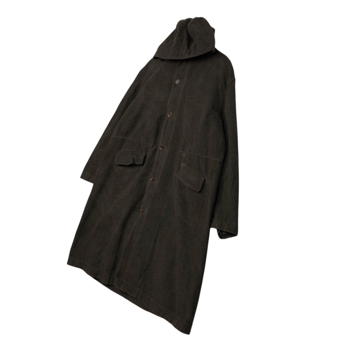 Y's for Men 🔥RICH DARK GREEN VINTAGE LONG OVERCOAT WOOL Y’S FOR MEN Size US L / EU 52-54 / 3 - 3 Thumbnail