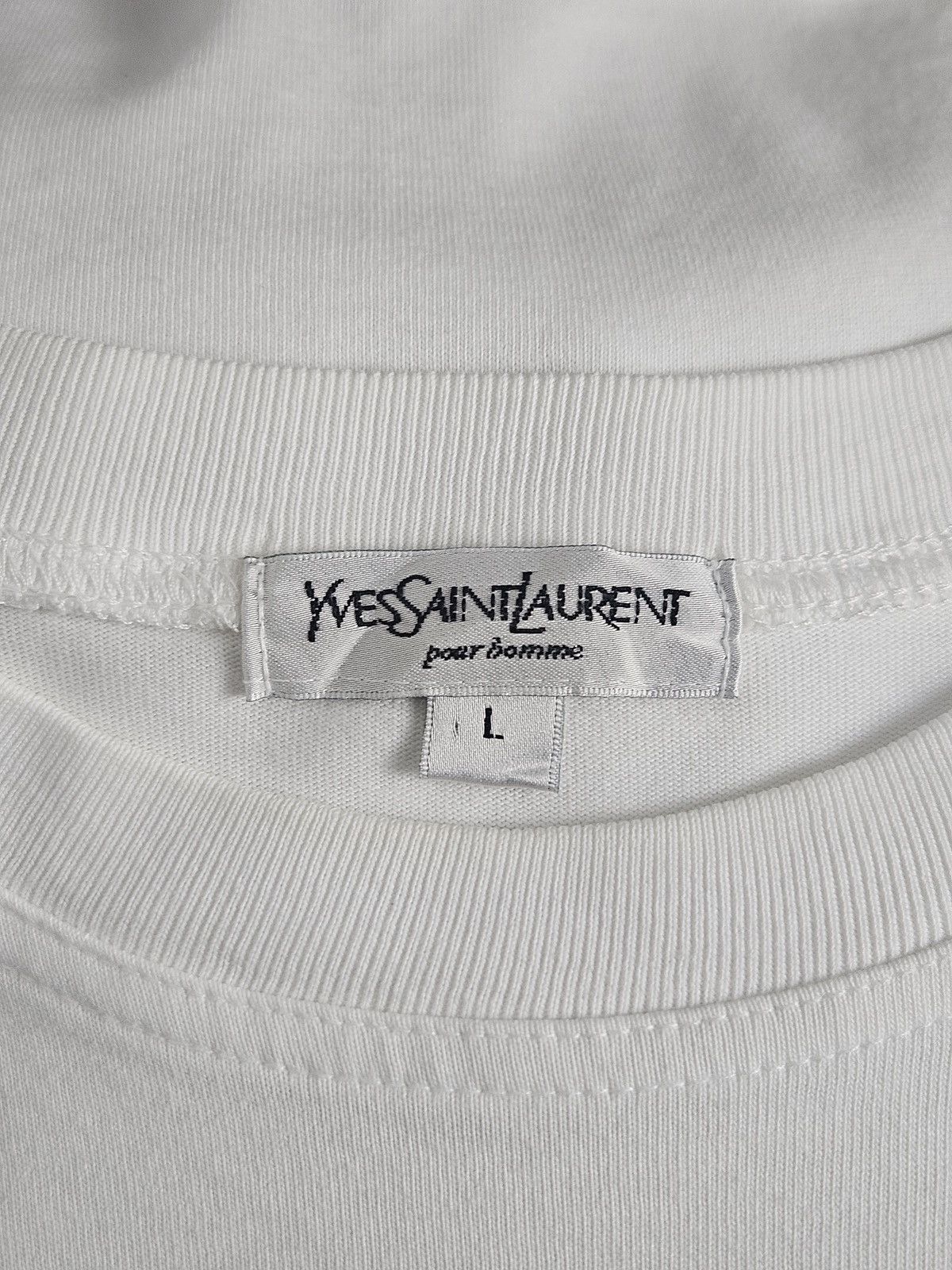 Yves Saint Laurent Vintage Yves Saint Laurent YSL pour homme tee shirt Size US L / EU 52-54 / 3 - 4 Thumbnail