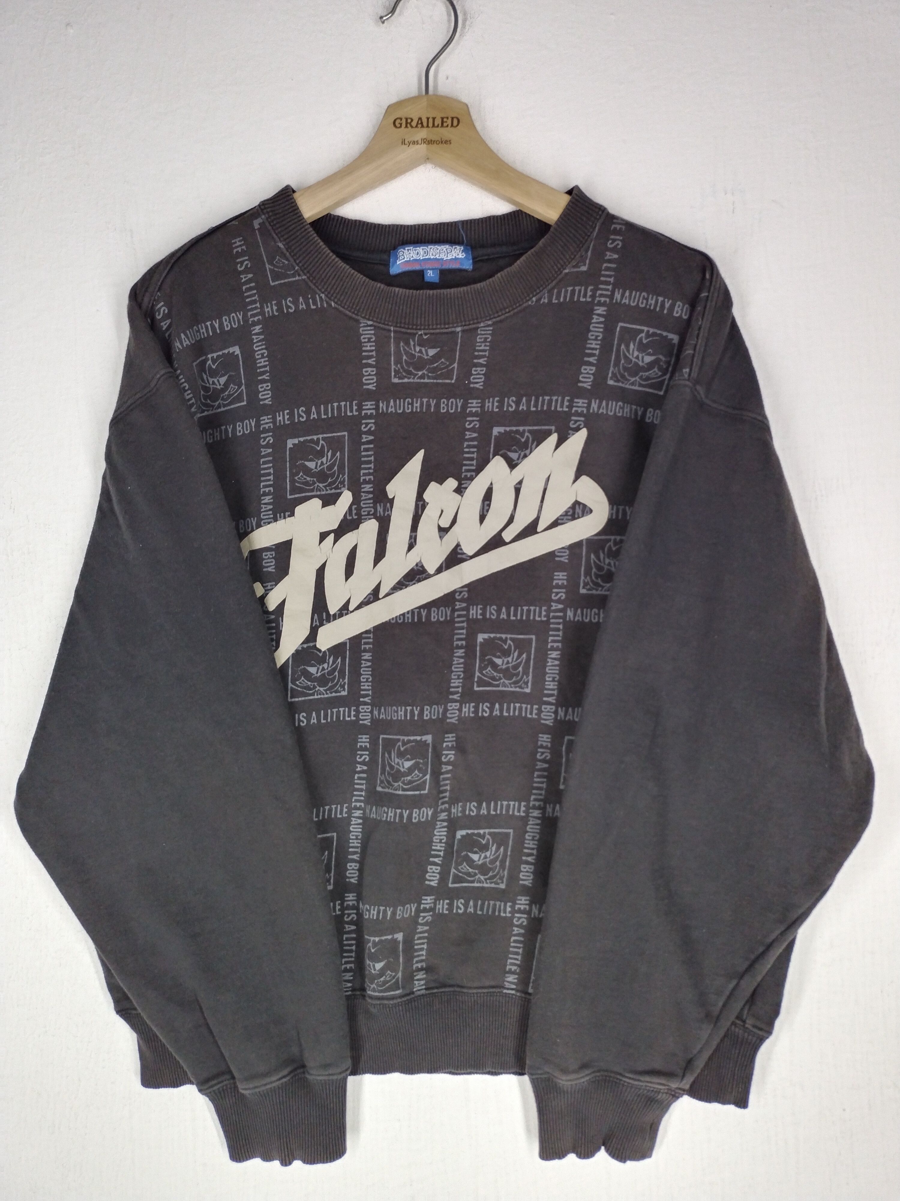 Falcon Garments × Japanese Brand Naughty Boy He Is A Little Sweatshirt Size US L / EU 52-54 / 3 - 6 Thumbnail
