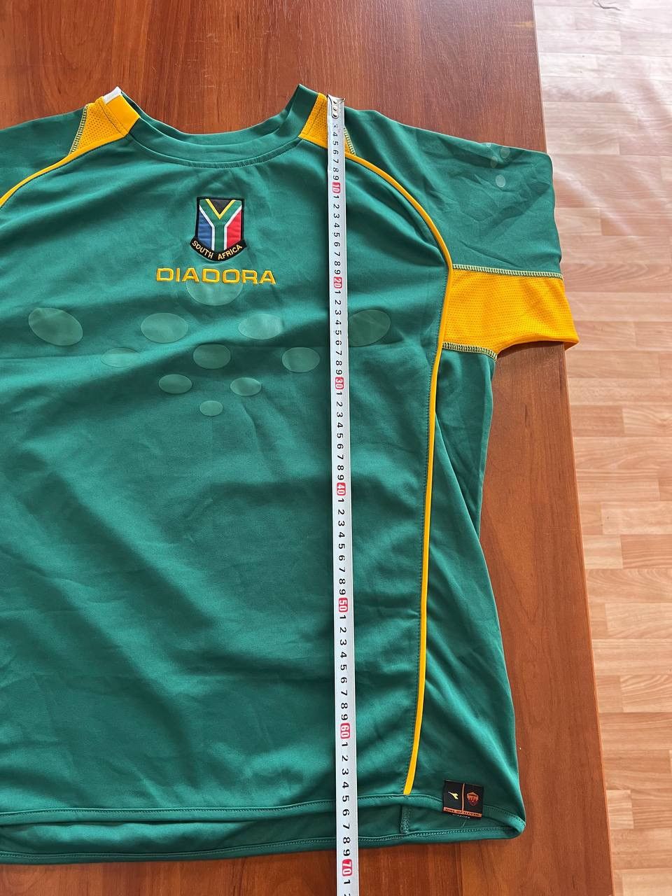 Diadora 2006 SOUTH AFRICA TEAM HOME SOCCER FOOTBALL DIADORA JERSEY L Size US L / EU 52-54 / 3 - 17 Thumbnail