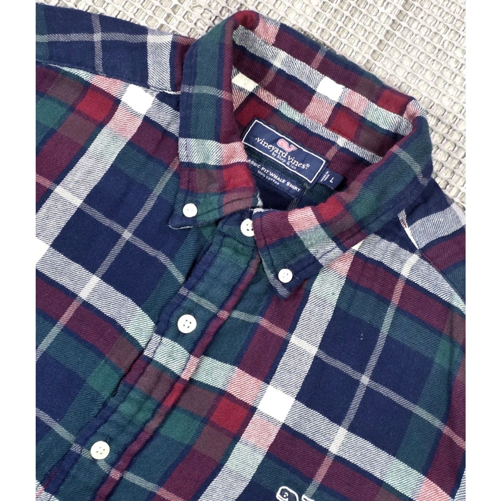 Vineyard Vines Vineyard Vines Button-Up Shirt Men L Multicolor Plaid Lined Embroidered logo Whale shirt Size US L / EU 52-54 / 3 - 7 Thumbnail