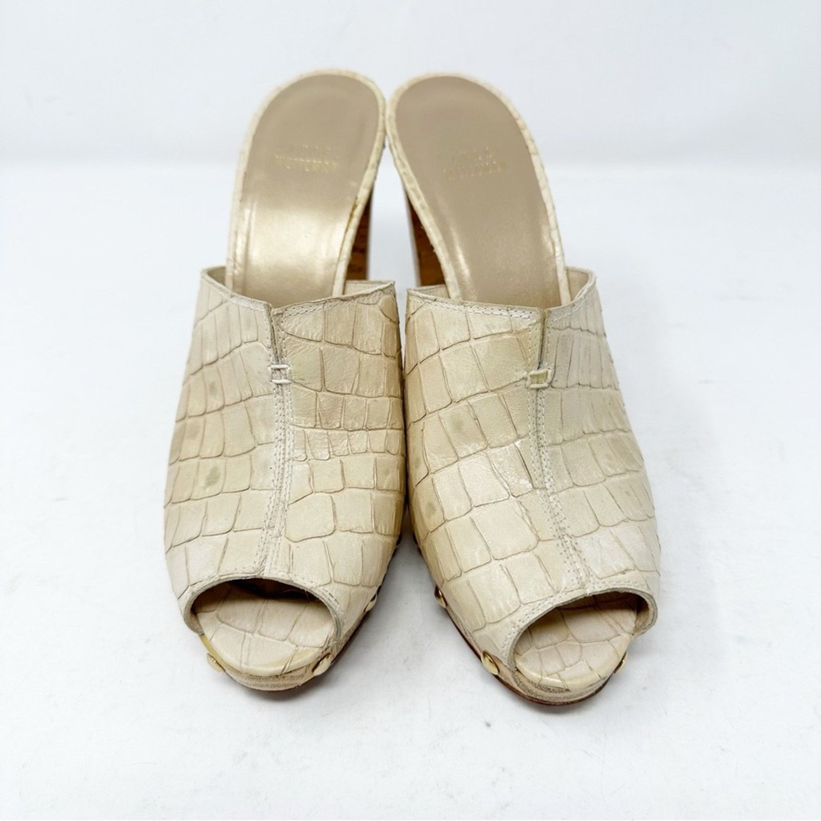 Stuart Weitzman STUART WEITZMAN Leather Heels in Size 8.5 Size US 8.5 / IT 38.5 - 1 Thumbnail