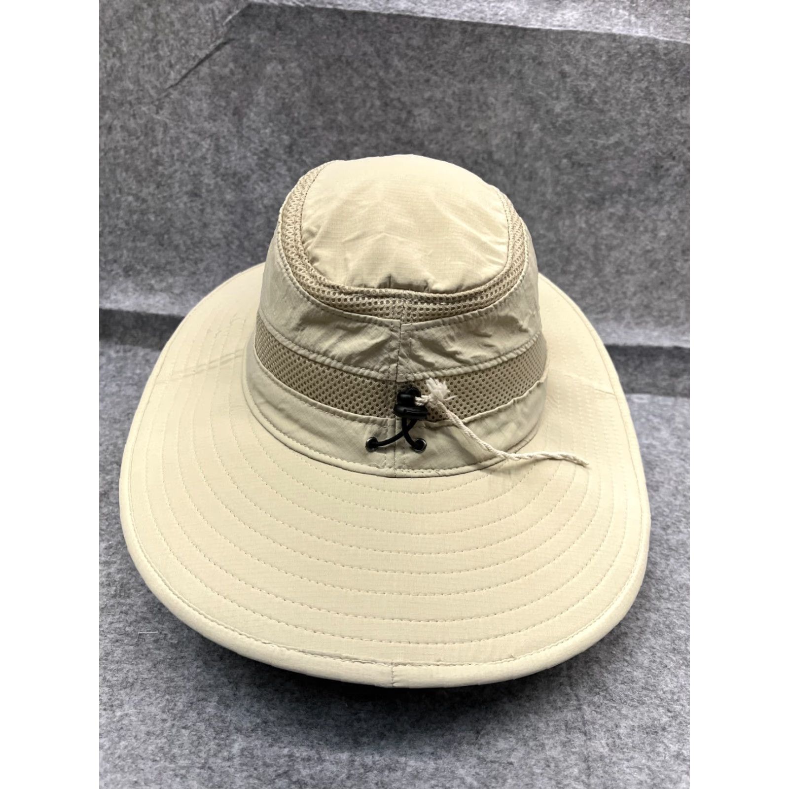 Port Authority Port Authority No Fly Zone Sun Hat Adult XL Beige Poly Blend Bug Shield Bucket Hat Men Size ONE SIZE - 6 Thumbnail