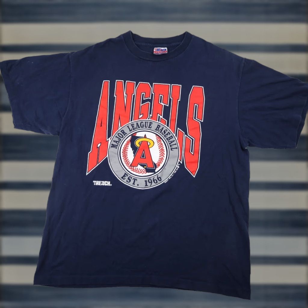 MLB VINTAGE MLB Trench California Angles Graphic T Shirt Blue XL Mens XL T-Shirt Size US XL / EU 56 / 4 - 1 Thumbnail
