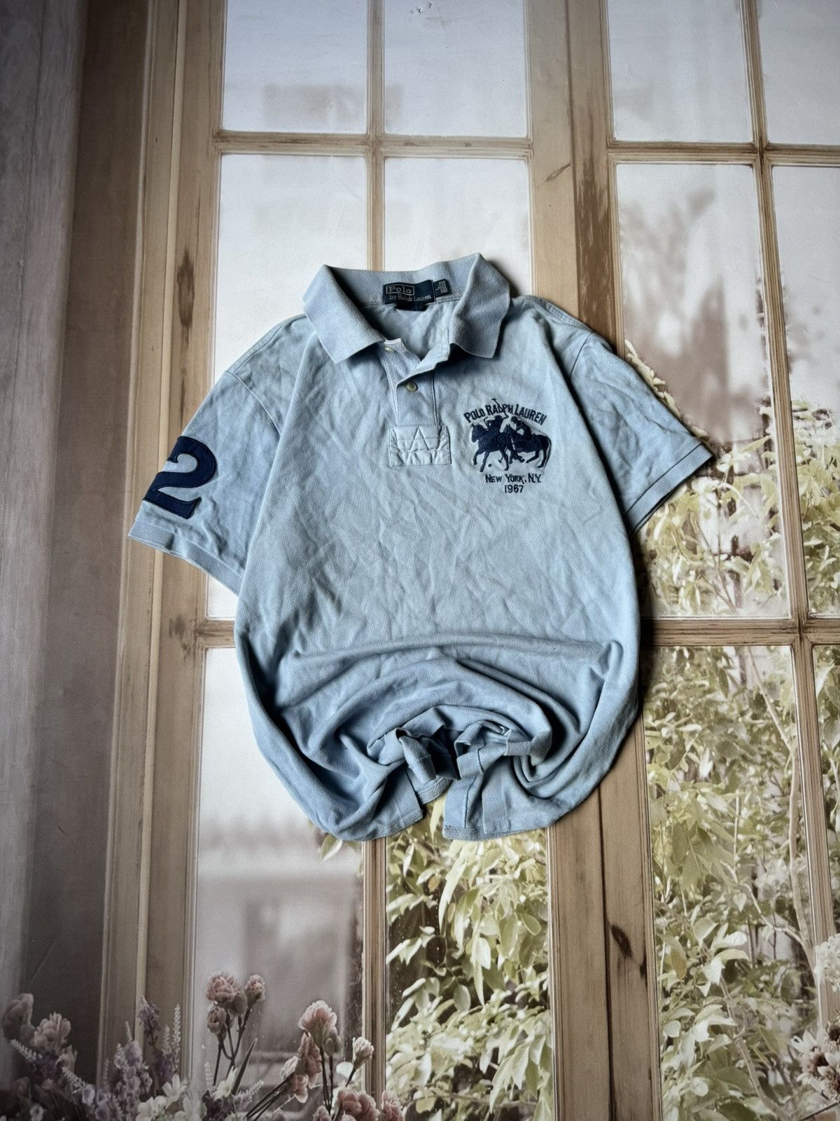 Polo Ralph Lauren Vintage Polo Ralph Lauren "New York 1967 Big Pony Polo Shirt Size US L / EU 52-54 / 3 - 1 Thumbnail