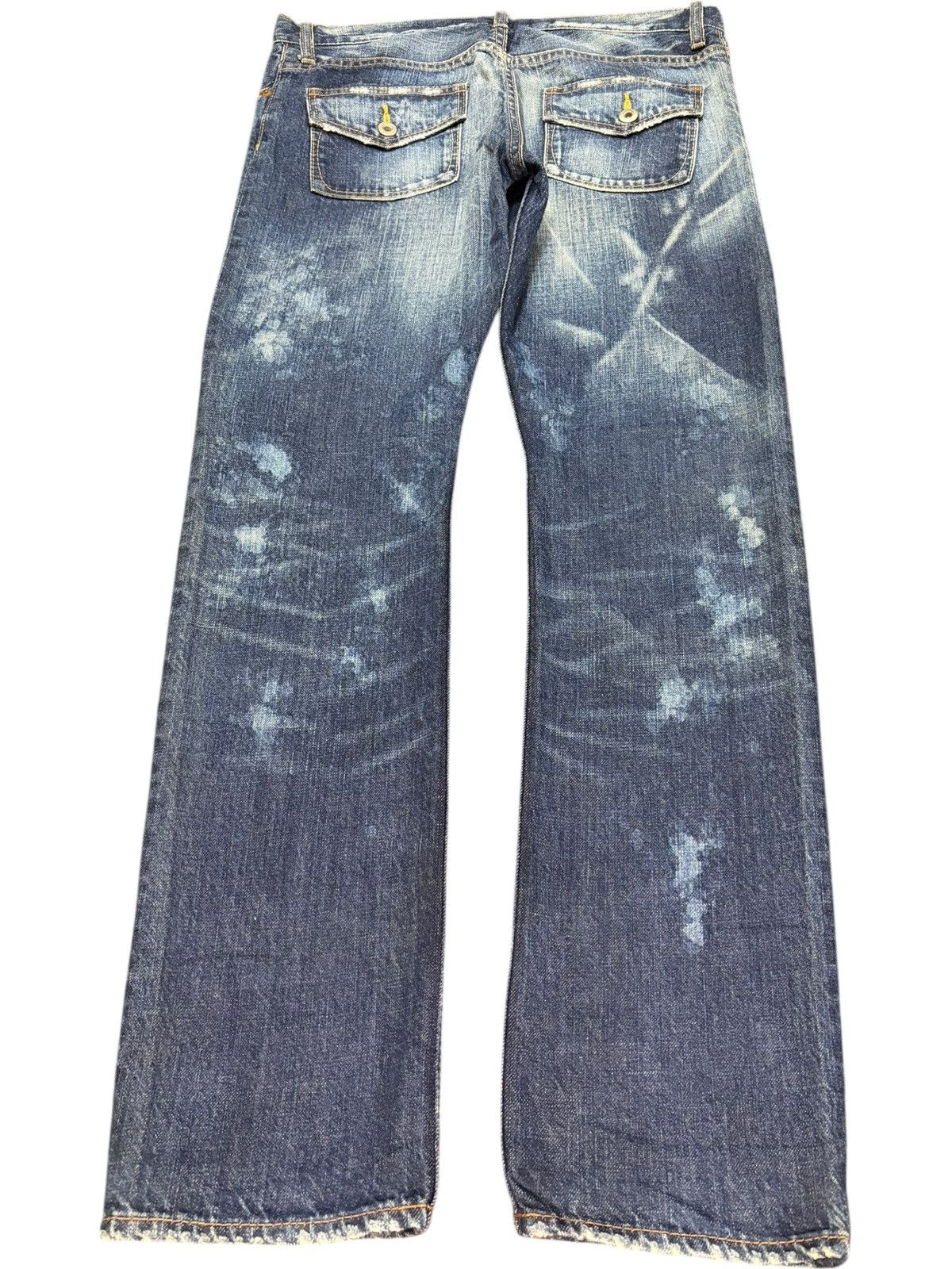 Ksubi Vintage Japanese Rna Bleached Patches Distressed Jeans Size 31" - 2 Thumbnail