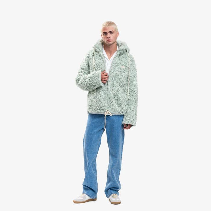 Marni o1w1db1em1224 Faux Fur Hoodie in Linden Size US L / EU 52-54 / 3 - 4 Thumbnail
