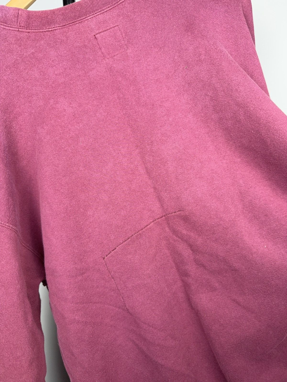 Nike Retro 90s Nike Distressed Burgundy Faded Crewneck Swoosh L Size US L / EU 52-54 / 3 - 17 Thumbnail