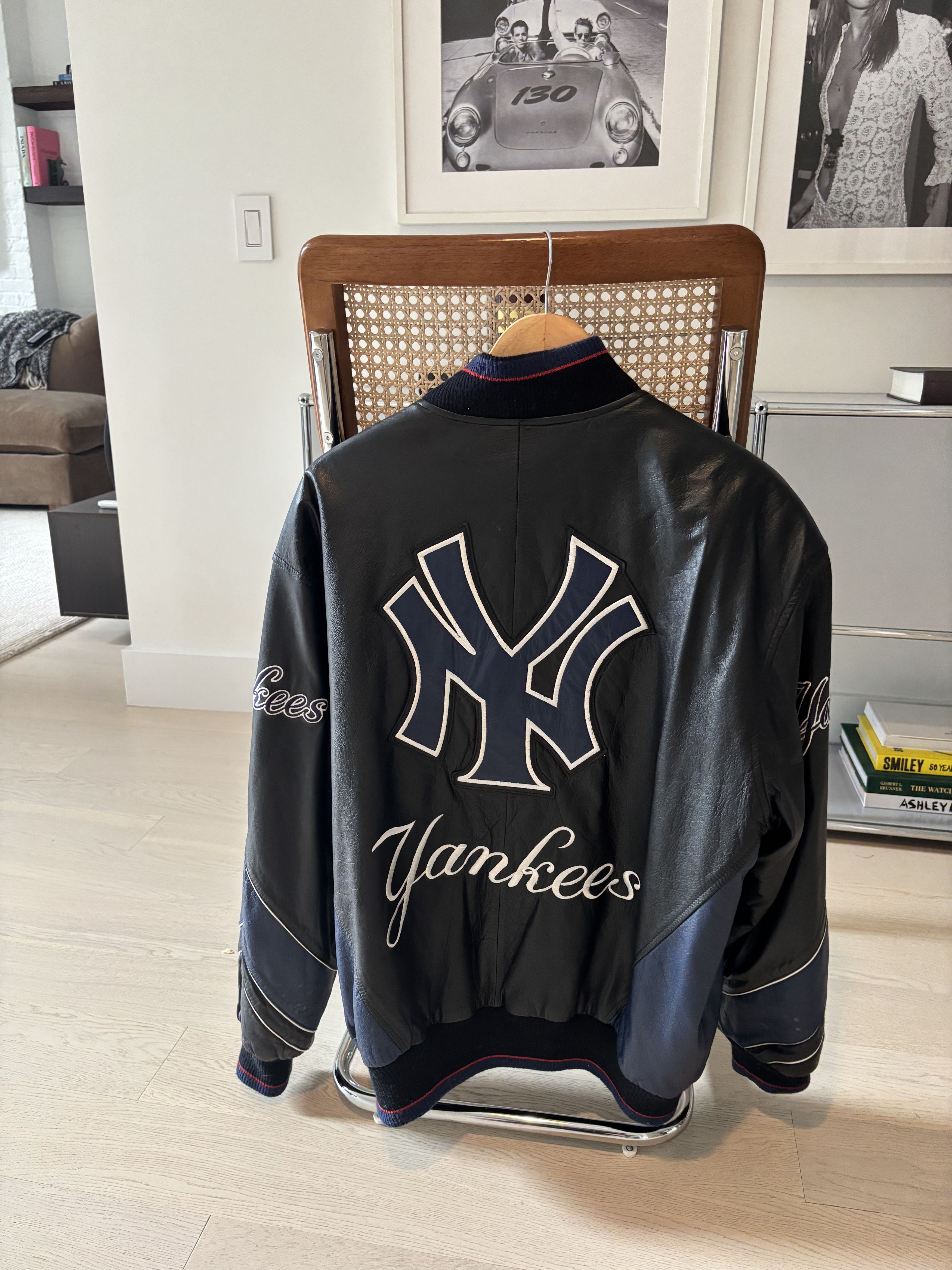 New York Yankees Vintage Leather Yankees Jacket - timothee chalamet Size US M / EU 48-50 / 2 - 2 Thumbnail
