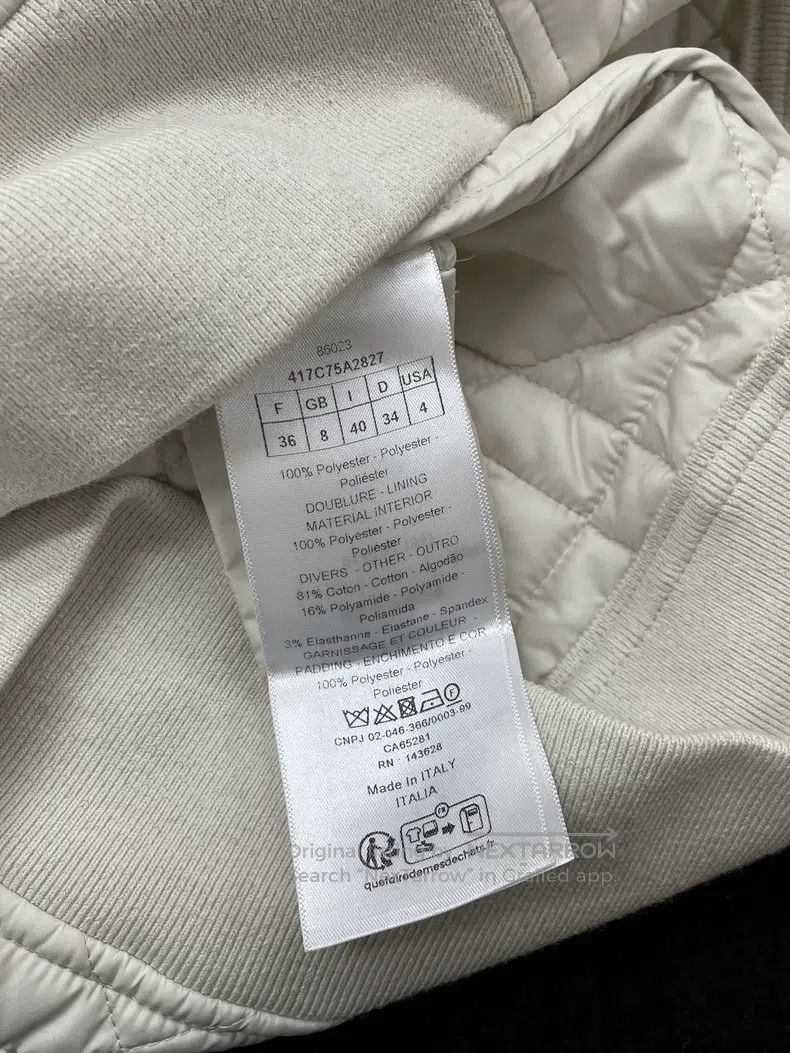 Dior Dior White diamond plaid navy collar down vest jacket Size XS / US 0-2 / IT 36-38 - 5 Thumbnail