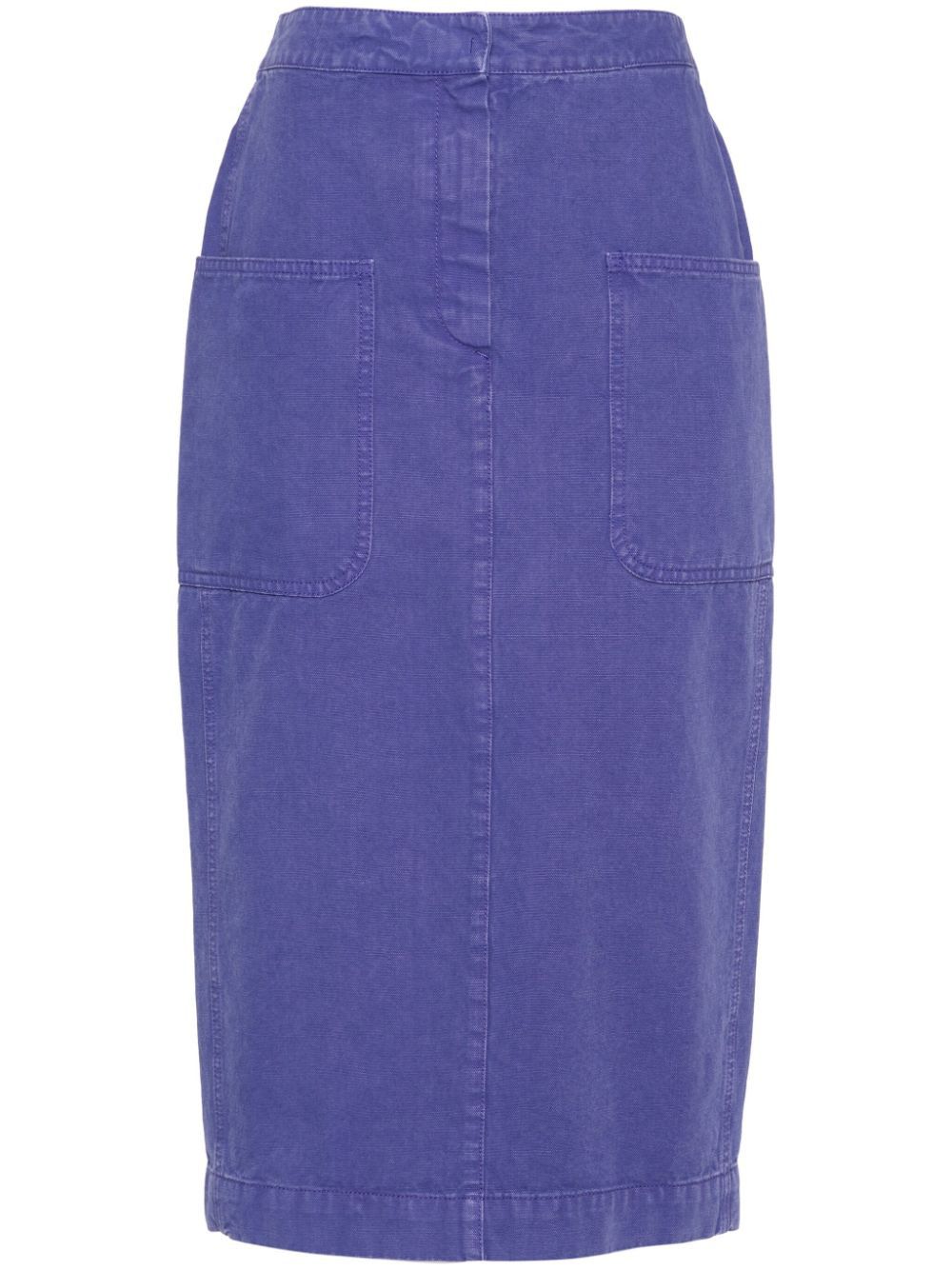 Max Mara COTTON MIDI SKIRT Size 27" / US 4 / IT 40 - 1 Thumbnail