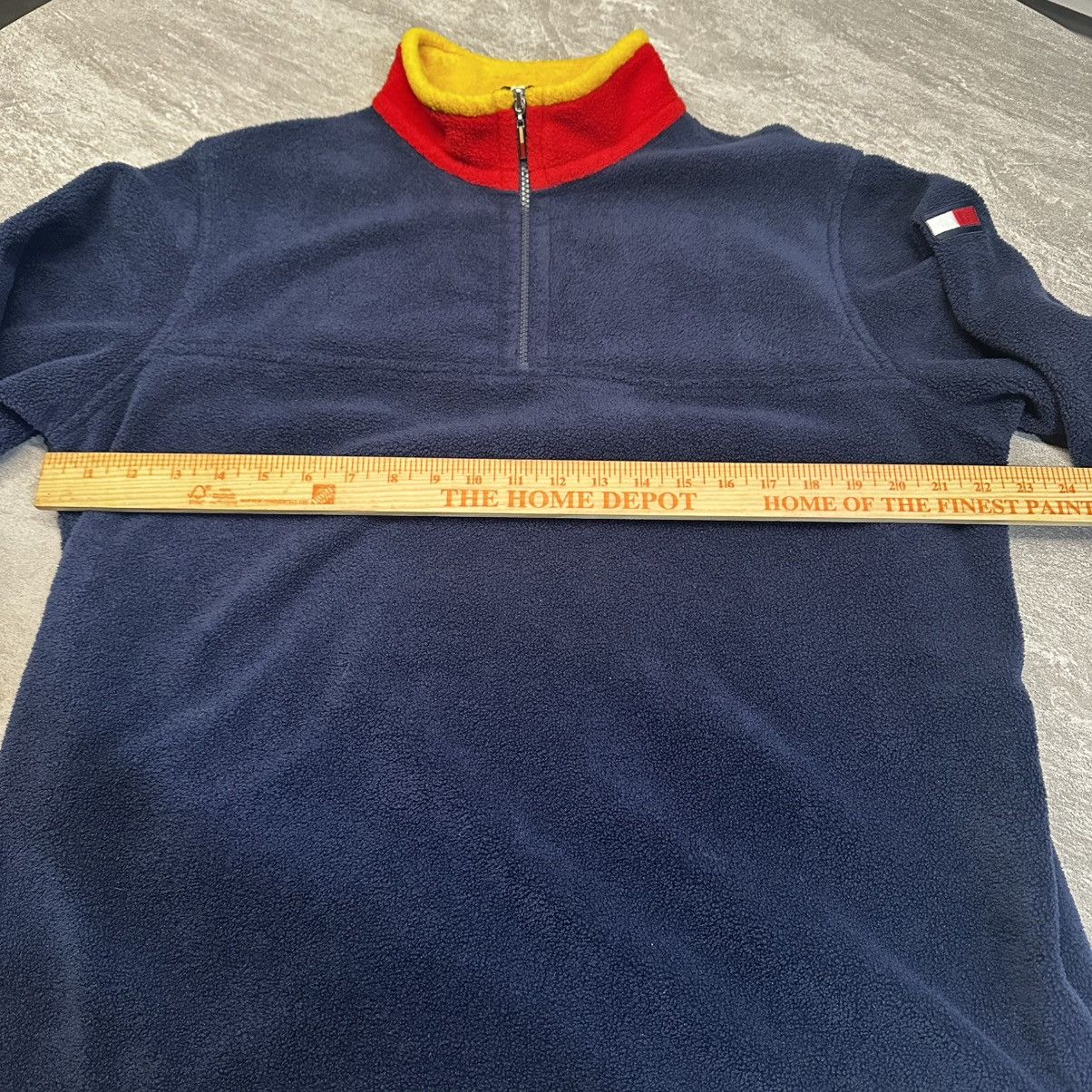 Tommy Hilfiger × Vintage Vintage Tommy Hilfiger 1/4 Zip Large Blue Fleece Sweater Size US L / EU 52-54 / 3 - 6 Thumbnail