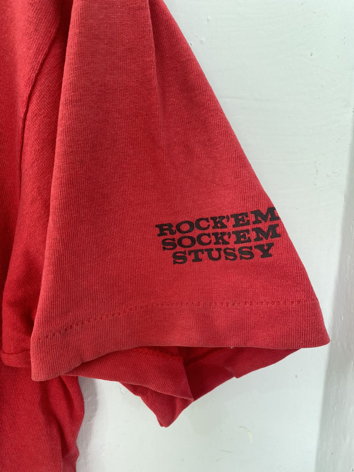 Stussy × Vintage Vintage Very Rare Stussy Rock'em Sock'em Robots Battle tee Size US M / EU 48-50 / 2 - 5 Thumbnail