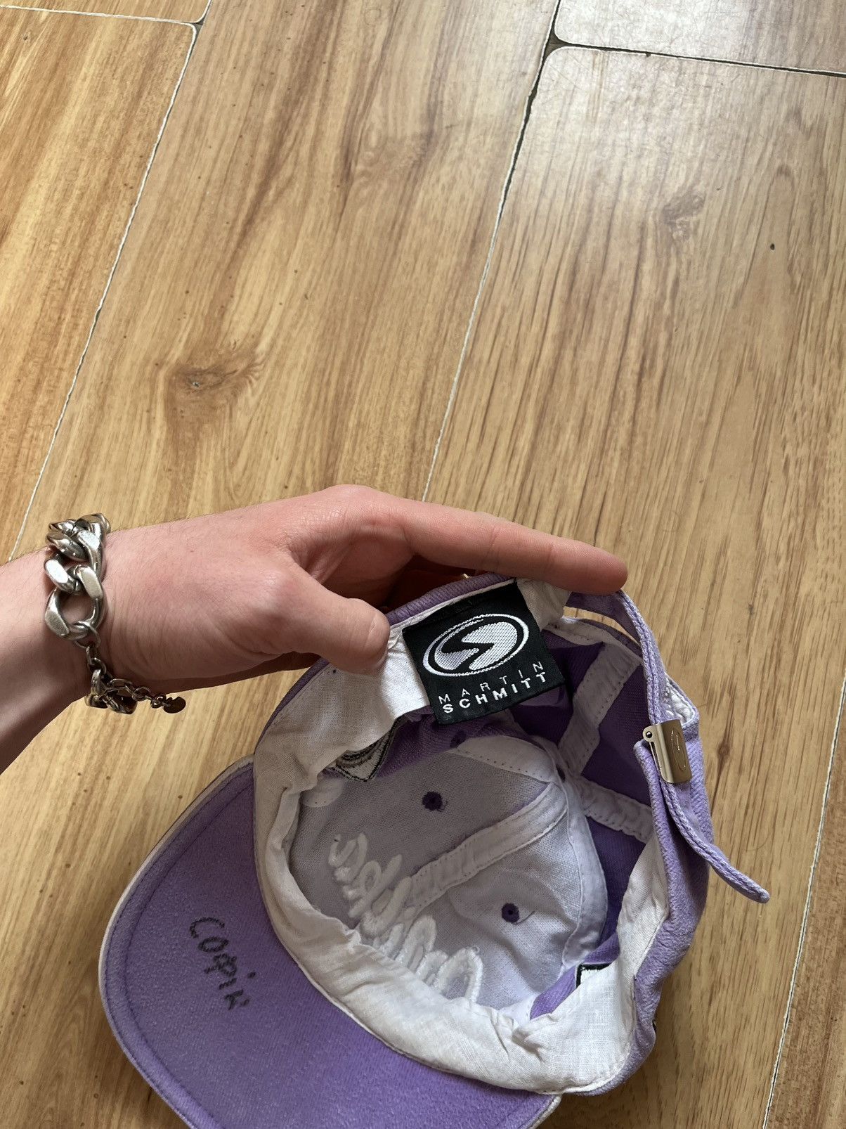Japanese Brand × Vintage Milka Racing Cap – Distressed - Y2K Size ONE SIZE - 8 Thumbnail