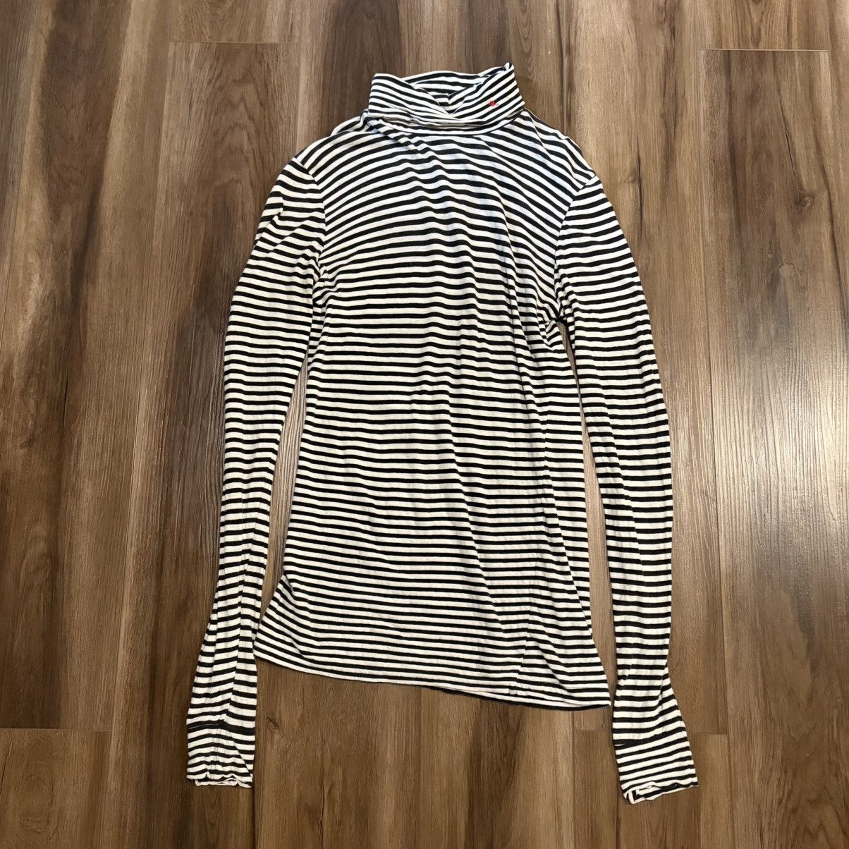 Raf Simons Raf Simons SS2007 striped stretchy turtleneck Size US S / EU 44-46 / 1 - 3 Thumbnail