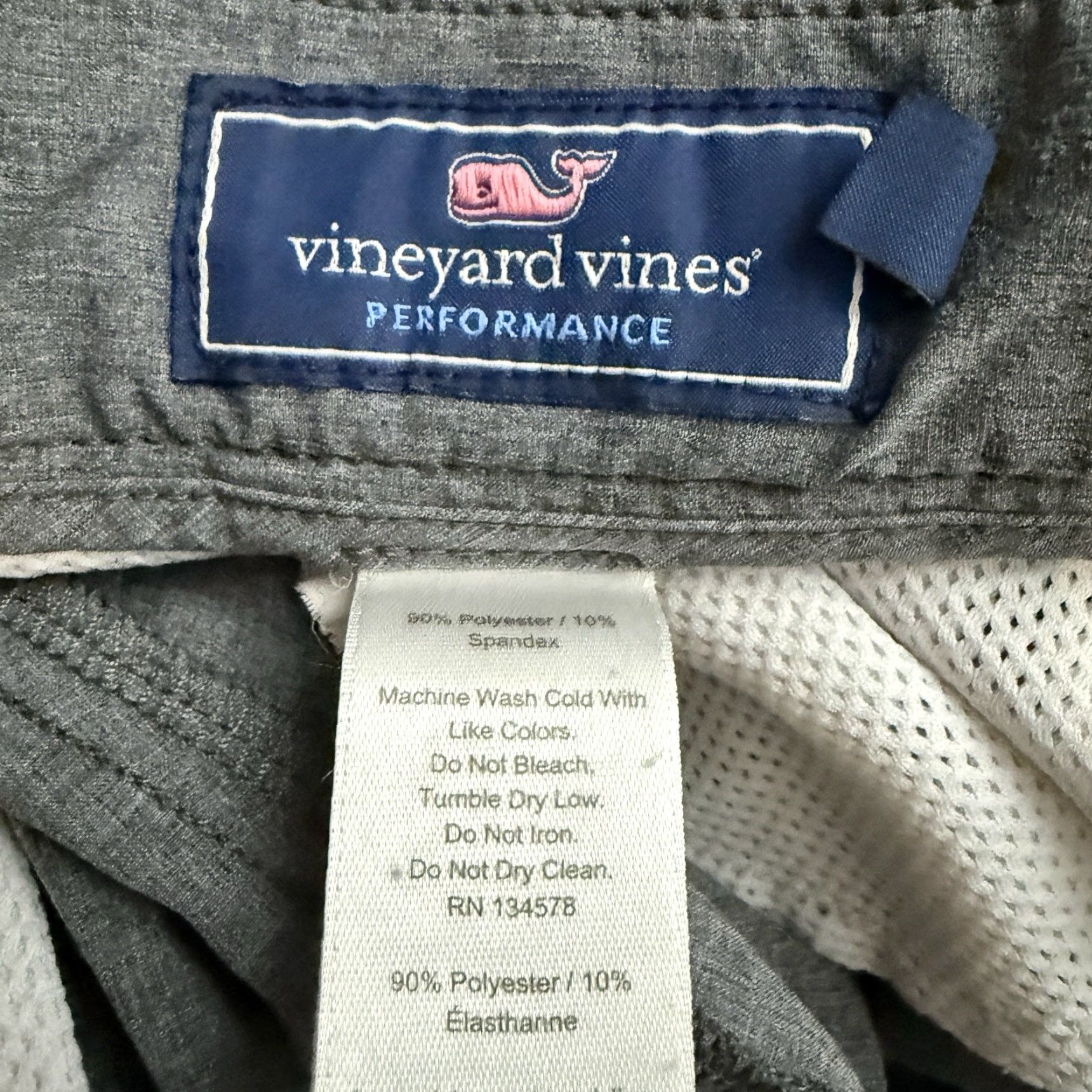 Vineyard Vines Vineyard Vines Gray Polyester Blend Casual Shorts Mens Size 38 Size US 38 / EU 54 - 4 Thumbnail